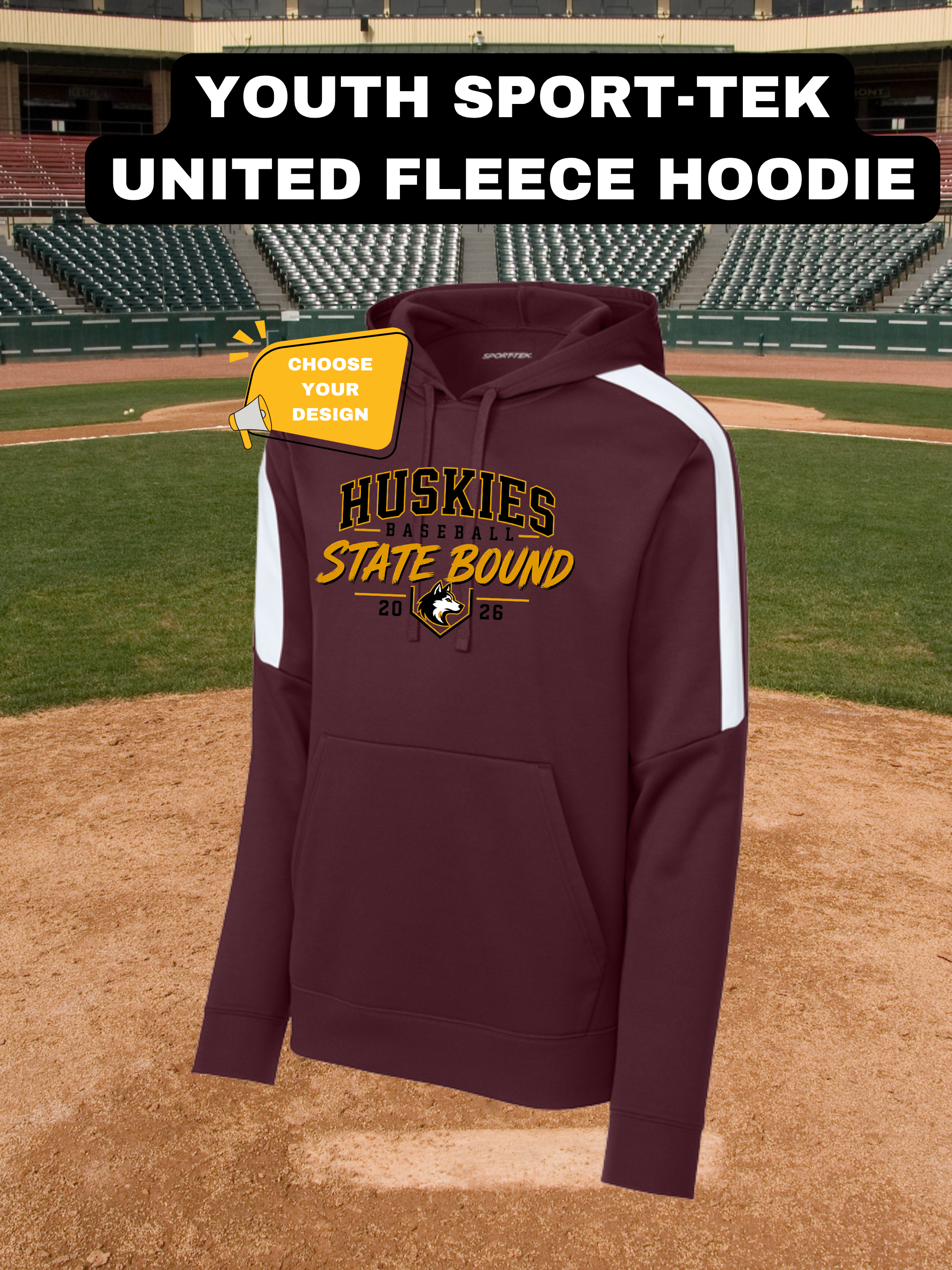 Youth Sport-Tek® Sport-Wick® Fleece United Pullover Hoodie (Copy)