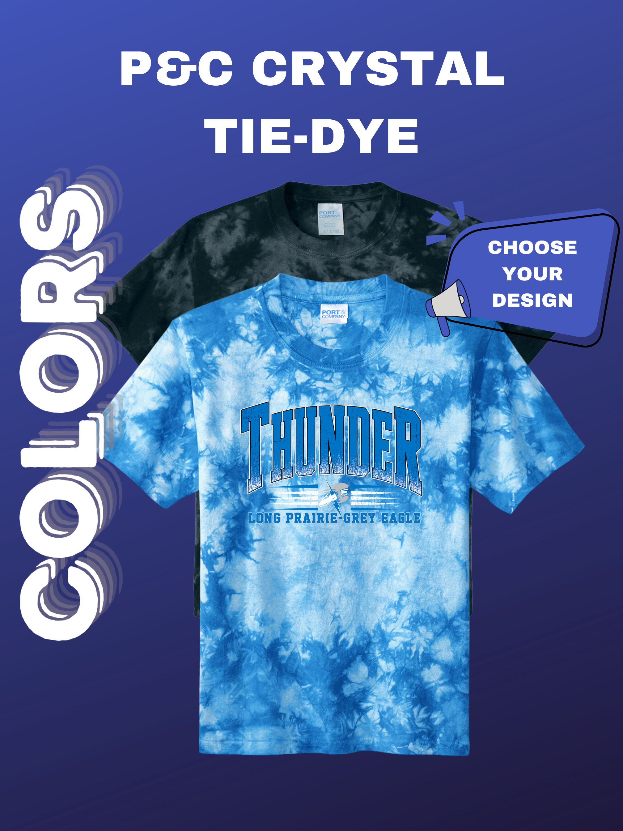 Port & Company Crystal Tie-Dye Tee