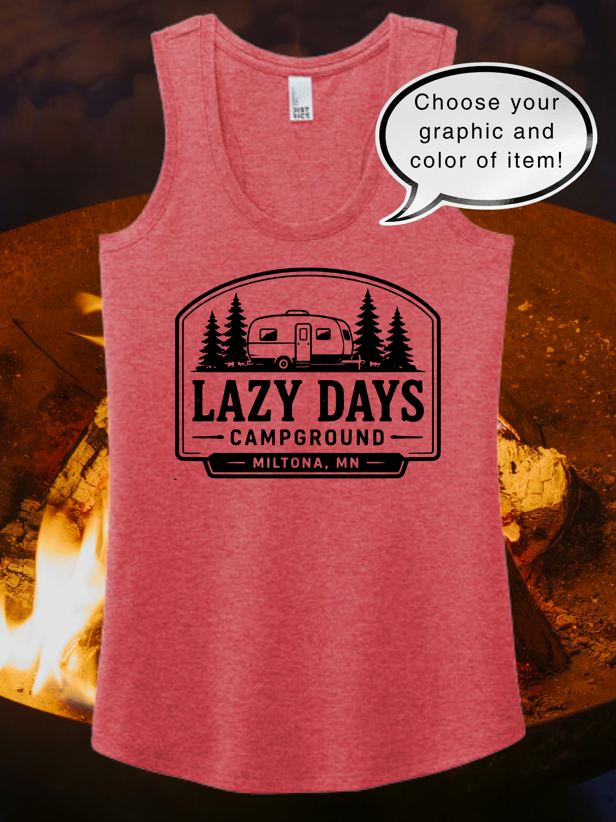 Lazy Days Campground District® Women’s Perfect Tri® Racerback Tank