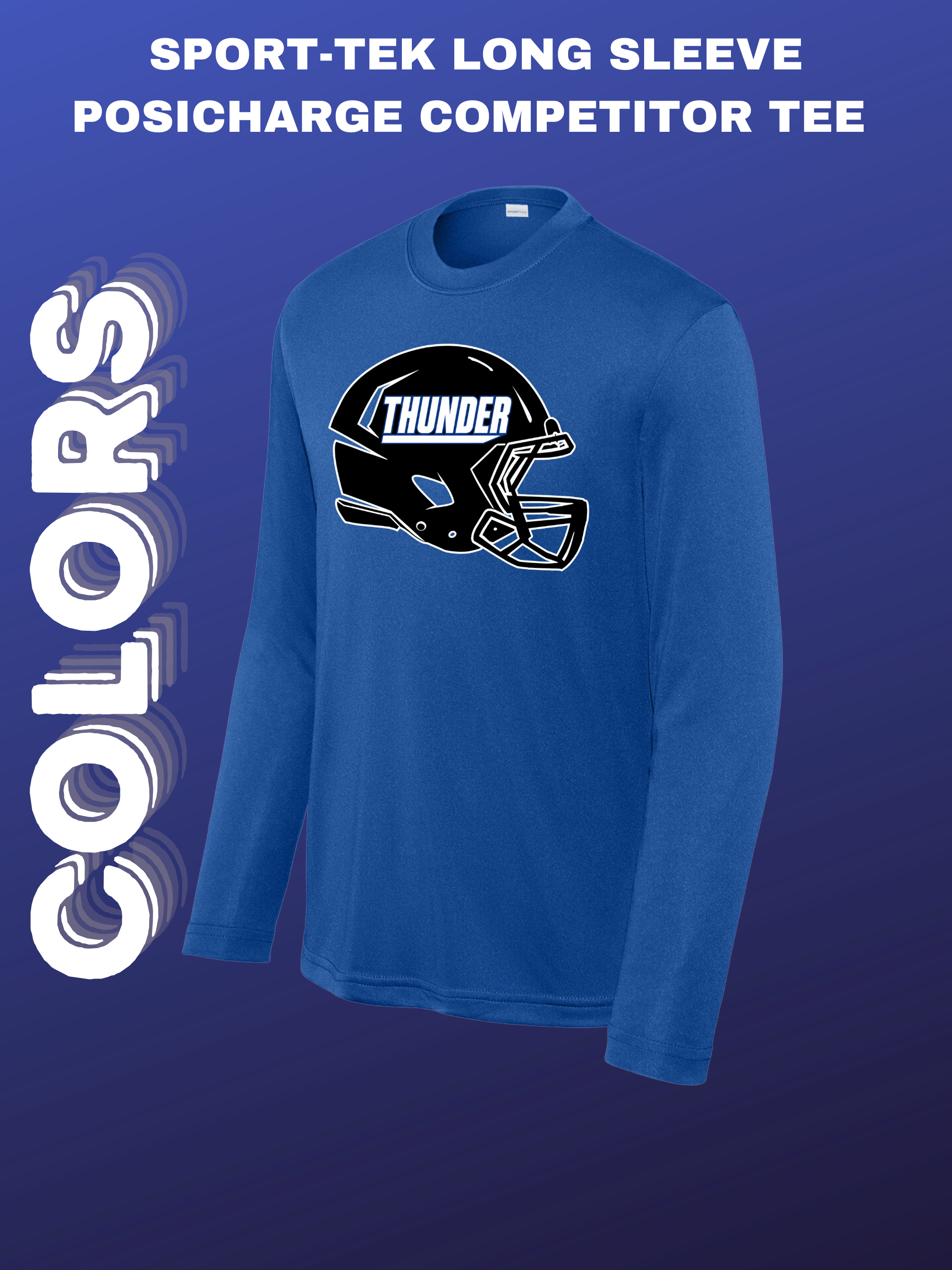 LPGE 5/6 Football Sport-Tek Long Sleeve PosiCharge Competitor Tee
