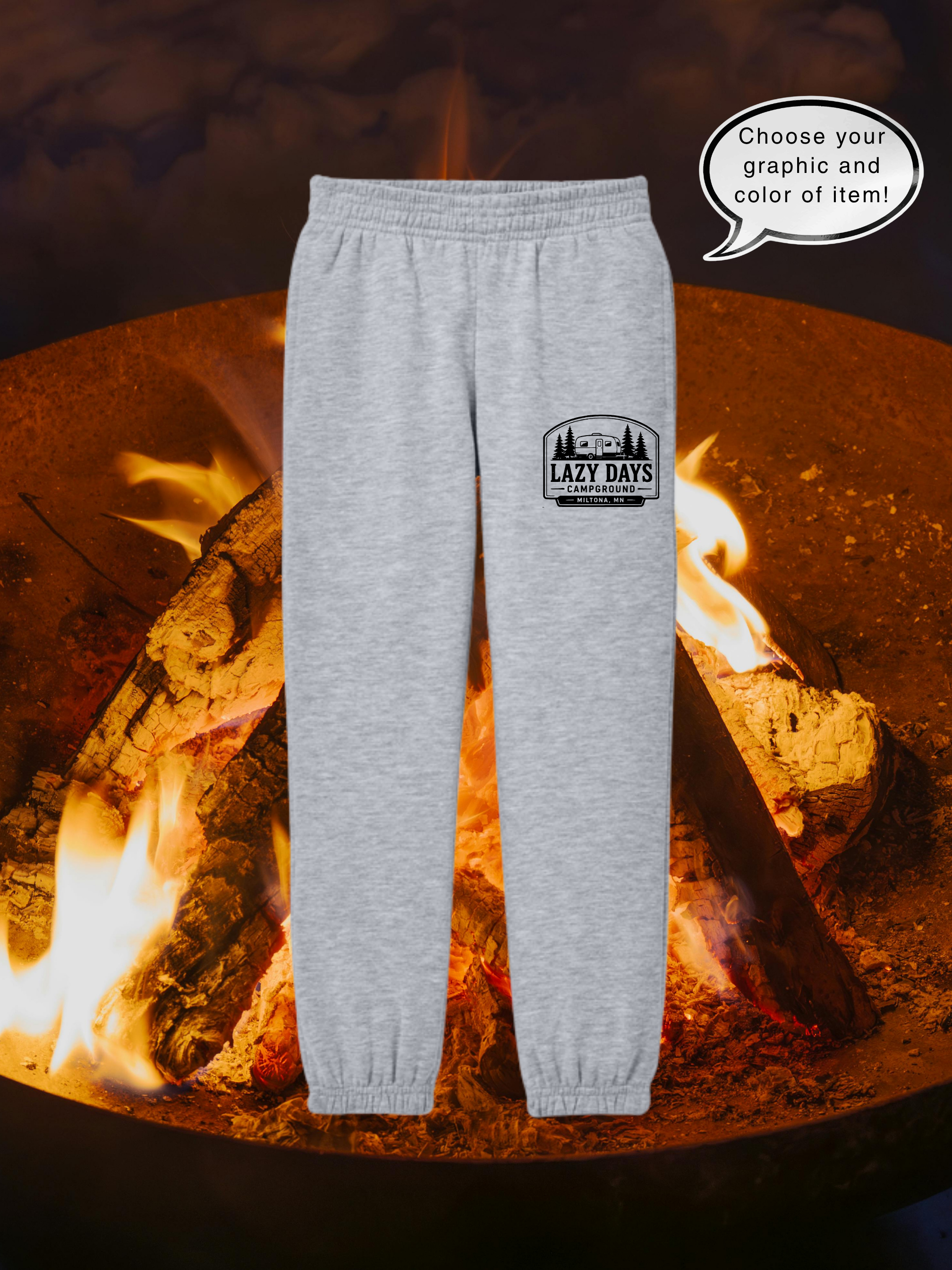 Lazy Days Campground Port & Company Youth Joggers