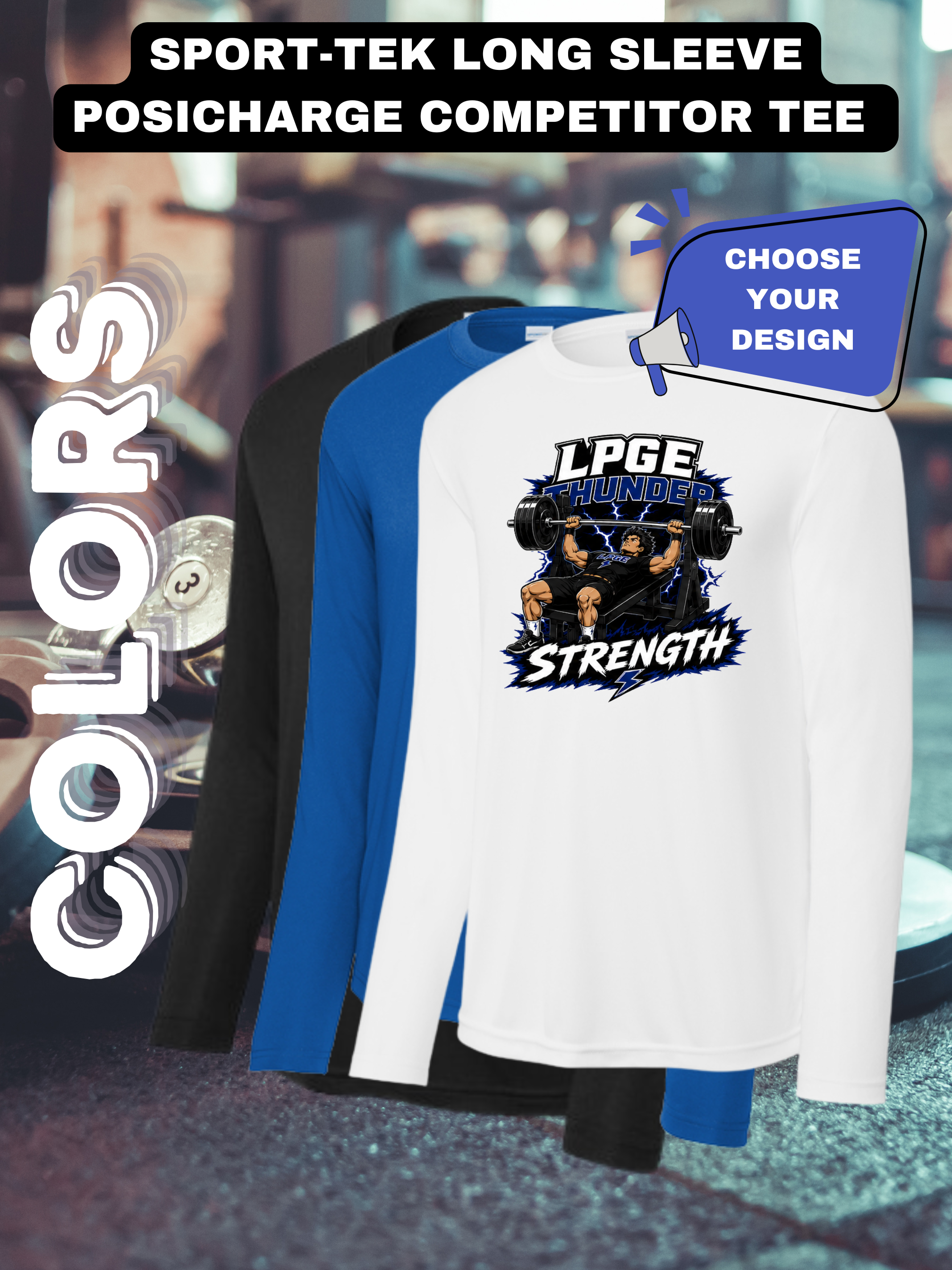 Thunder Strength Sport-Tek Long Sleeve PosiCharge Competitor Tee