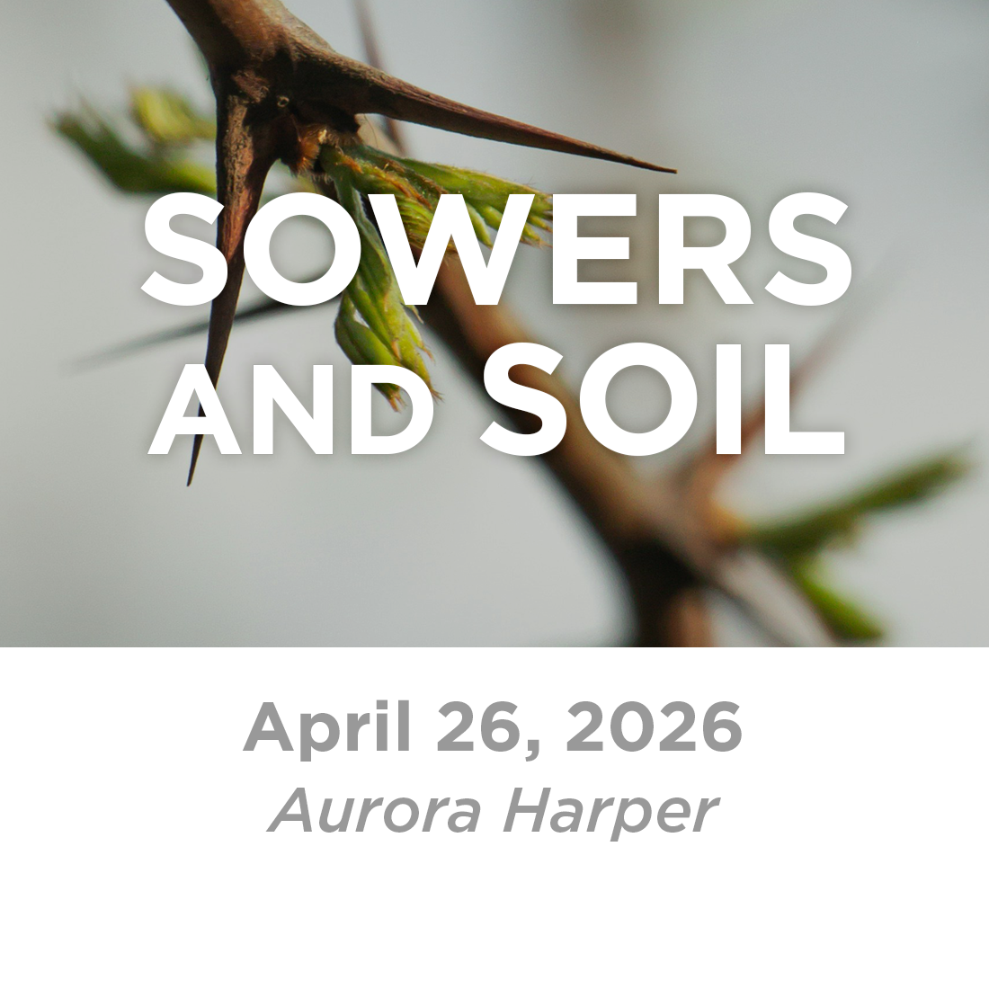 Sowers and Soil (Aurora Harper)  4-26-26