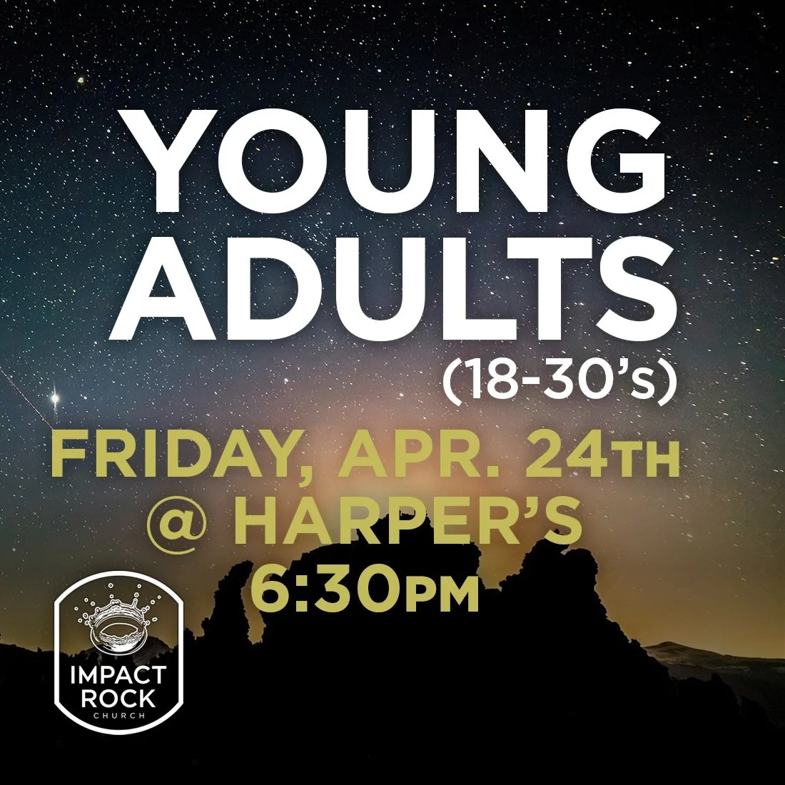 TONIGHT young adults 18-30ish join us @ the Harper&rsquo;s home @ 6:30 PM for fellowship, community, and encouragement towards Jesus! 

#jesus #godslove #erie #youngadultsministry #fridaynights