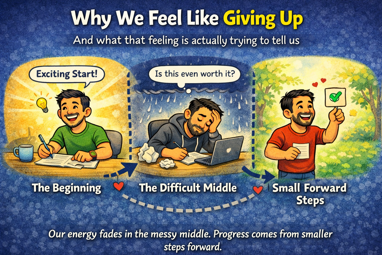 Why We Feel Like Giving Up…And what that feeling is actually trying to tell us