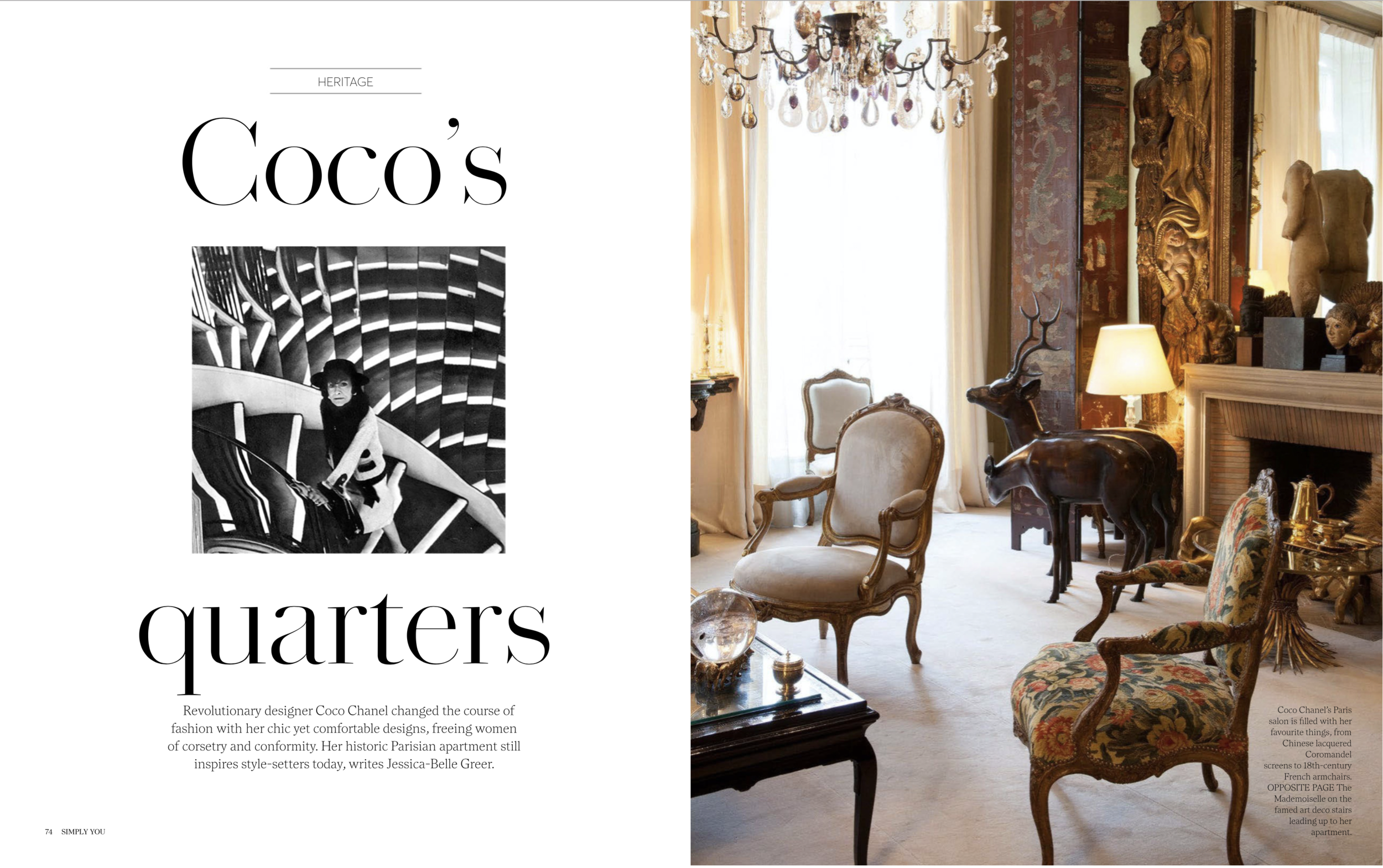 The World of KOTUR: Dames in their Drawing Rooms: Coco Chanel