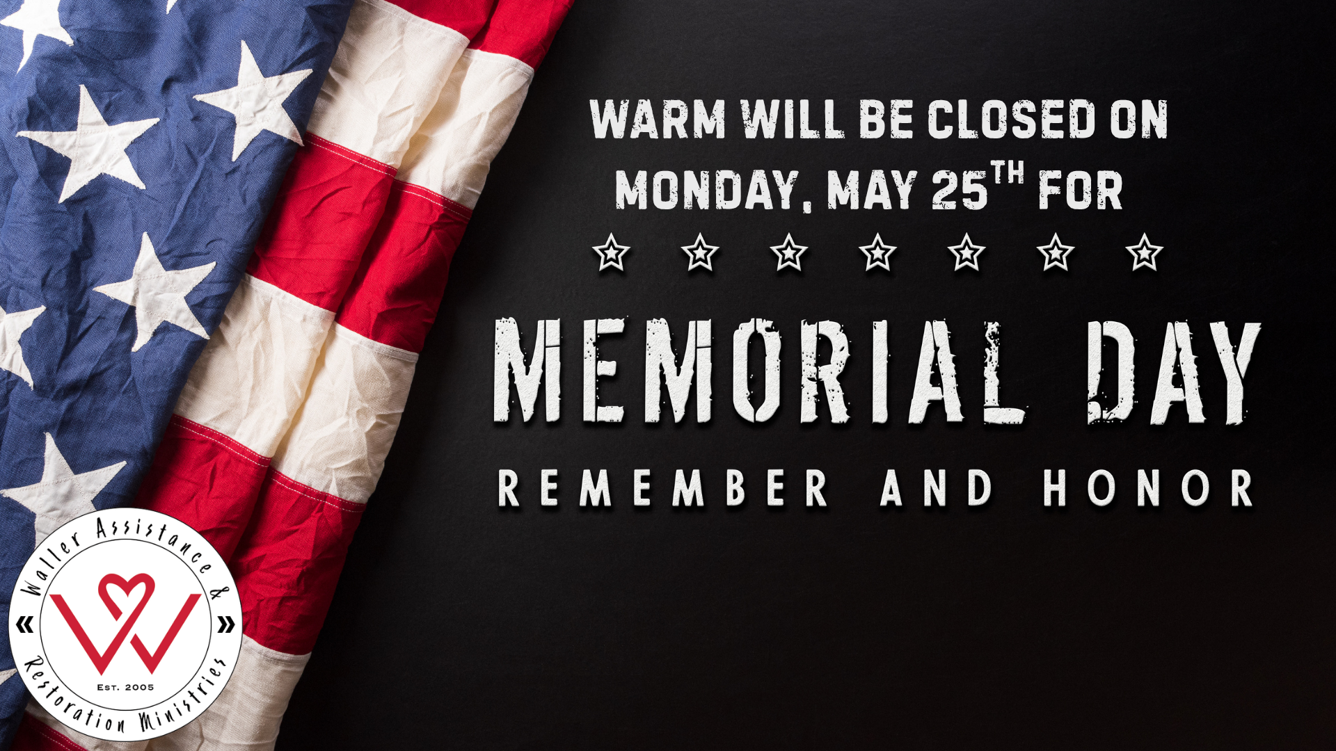 Closed Memorial Day