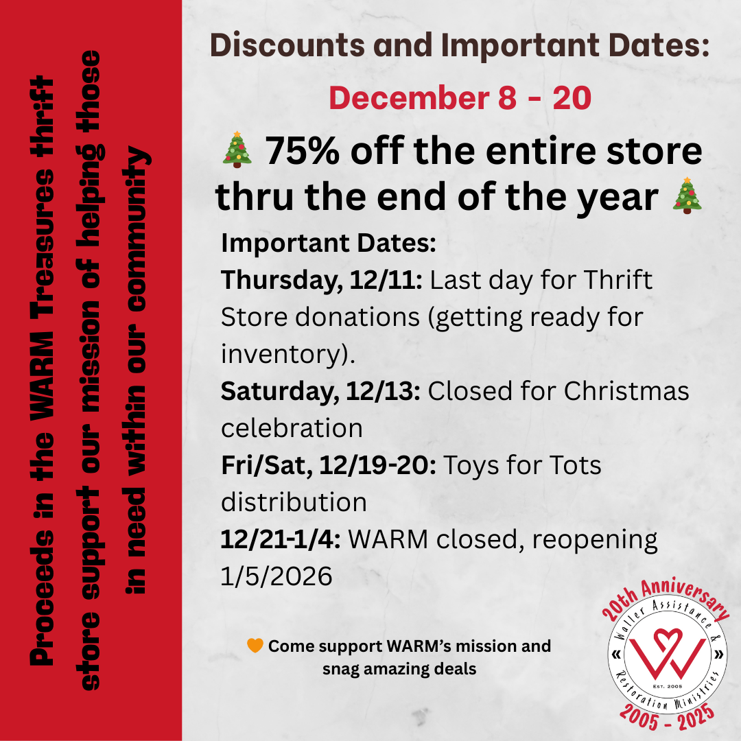 Year-end Discounts and Important Dates