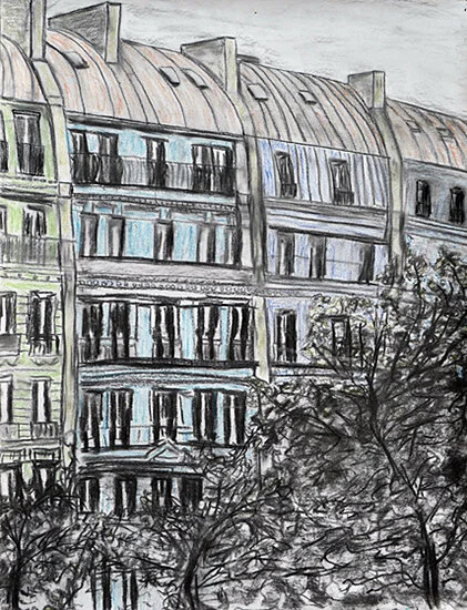 Charcoal and Pastel