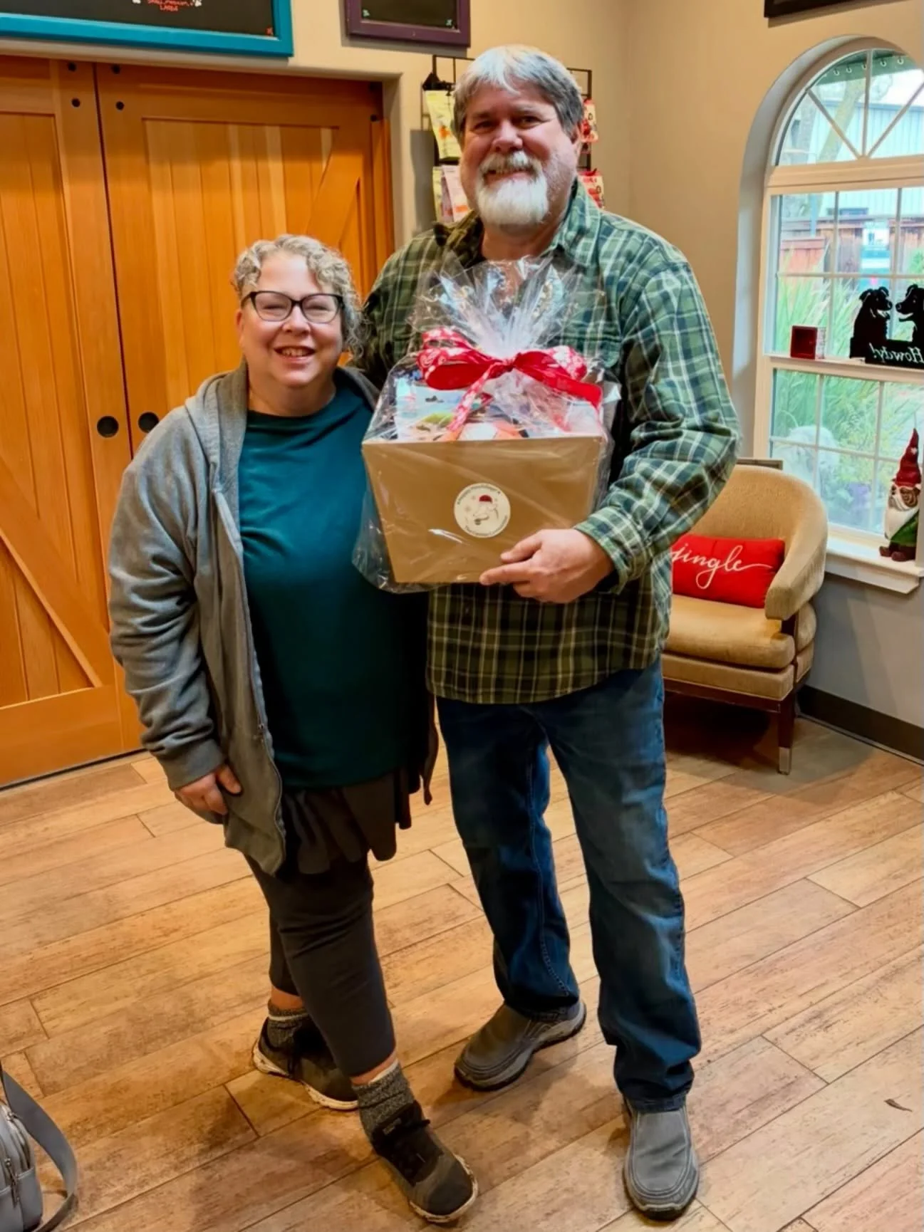Congratulations to Archie&rsquo;s parents! Their name was drawn for our toy &amp; treat basket at our Howliday Open House! Archie is a lucky doggie! #thecanineconnection