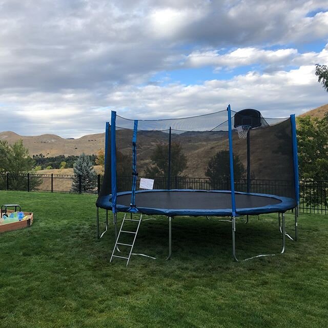 The views in Boise can be quite amazing. Especially with a trampoline we just assembled in it. I mean, yeah, nature, pretty, sure. But the quality build and work demonstrated but such a job, just blows a person away. 😂 Ok, I&rsquo;m kidding, but tes