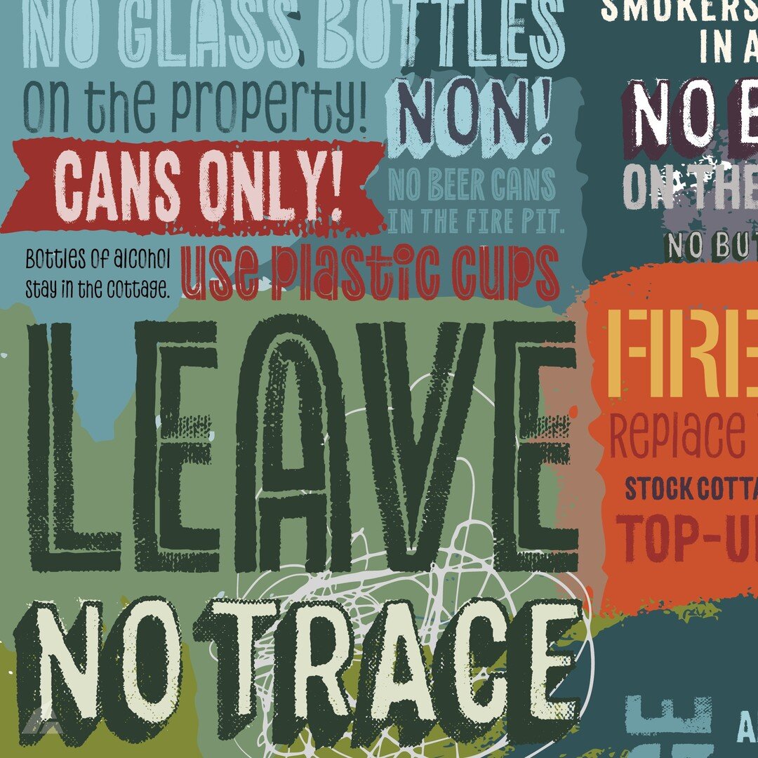 Leave No Trace - Cottage Poster. Art direction &amp; design. Print collateral, promo, social.  @christian_papist  at The A-Frame
-
-
-
#design #designer #graphicdesign #graphicdesigner&nbsp;#layoutanddesign #print&nbsp;#printdesign&nbsp;#artdirection