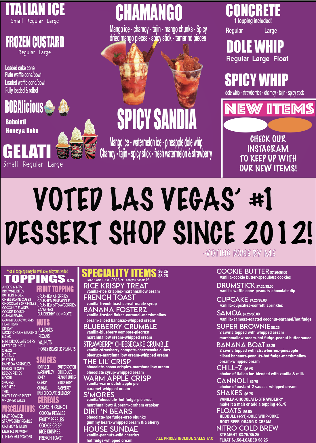 POPULAR ITEMS — CJ's Italian Ice & Custard