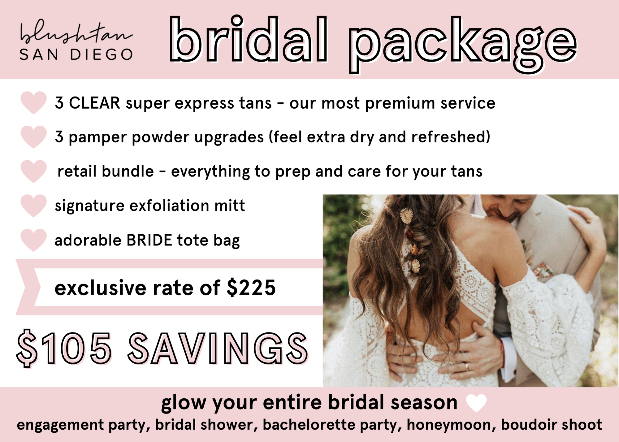 Bridal + Wedding Spray Tan — BlushTan San Diego's Best Organic