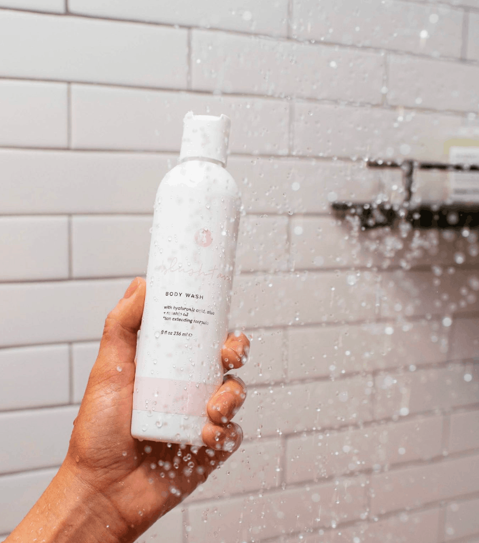 spray-tan friendly products for shower