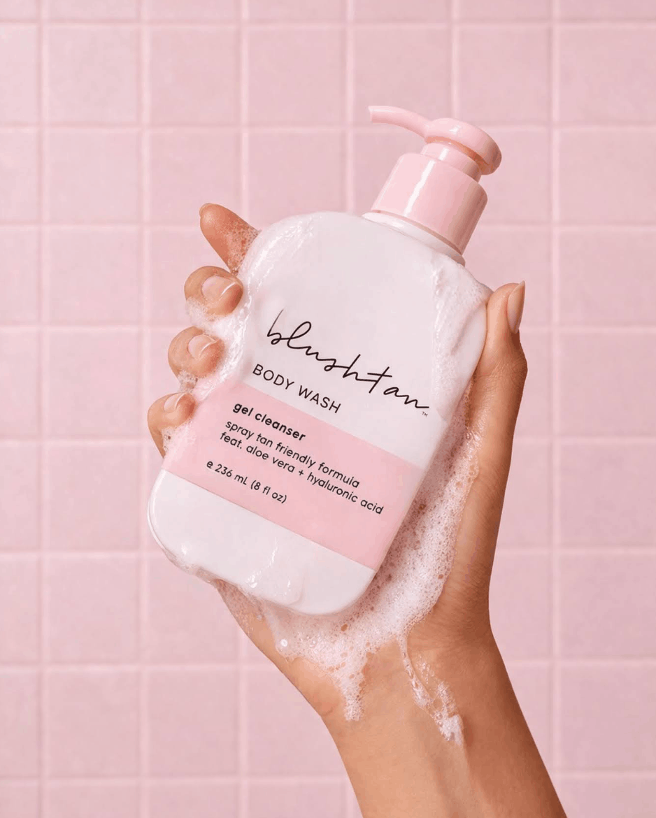 moisturizing body wash for spray tans