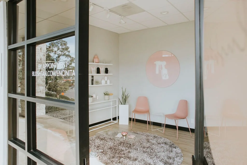 Del Mar spray tan clients go to BlushTan