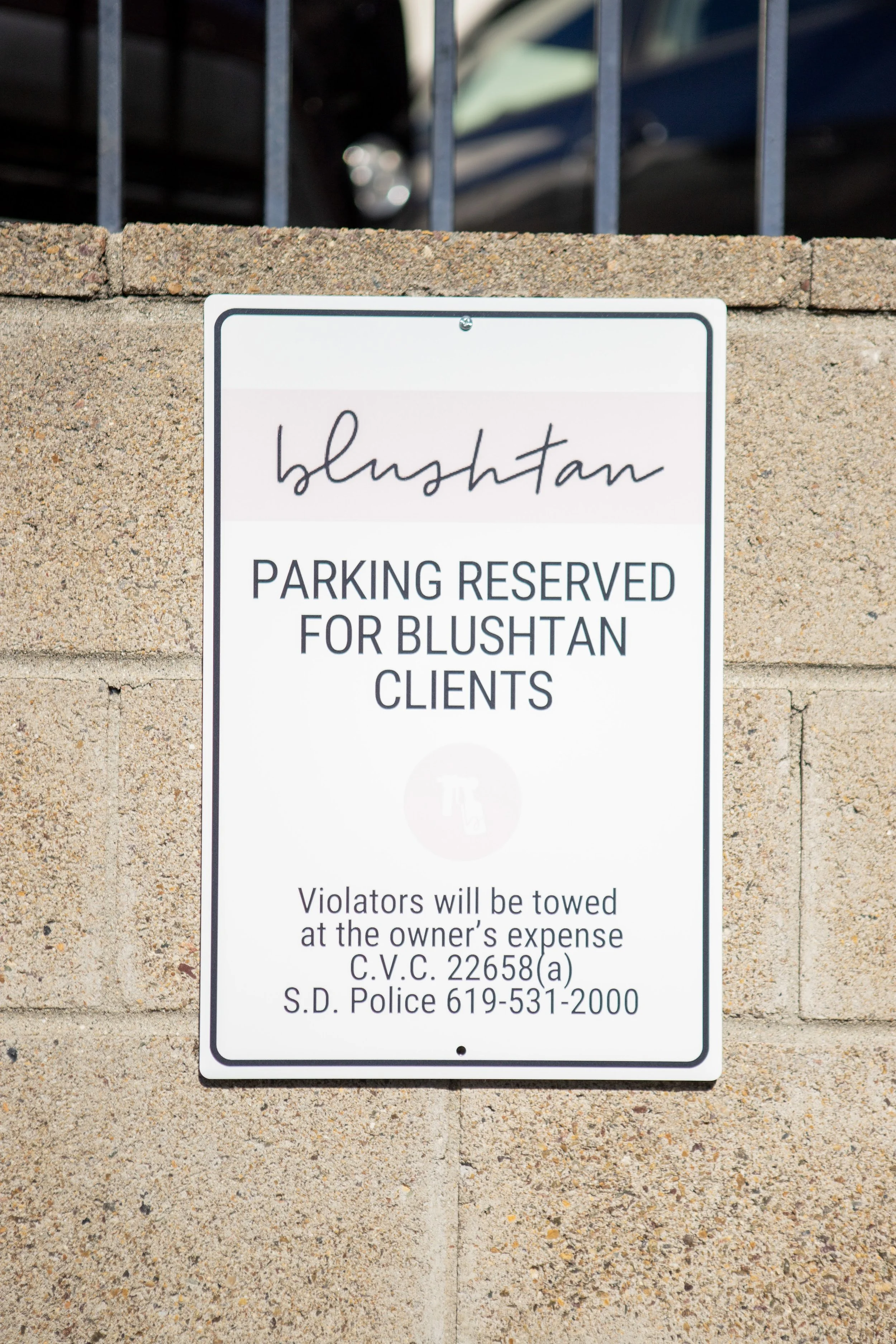 reserved parking for clients