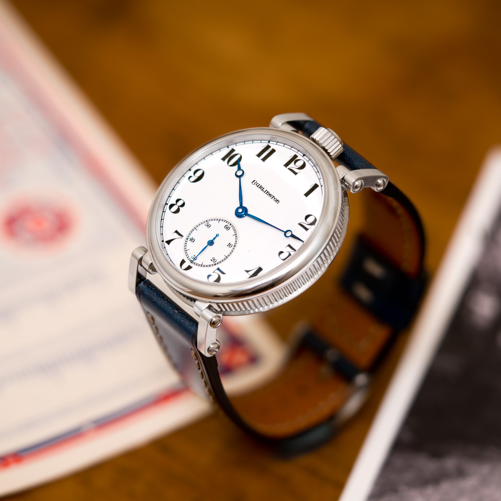 Burlington pocket watch conversion