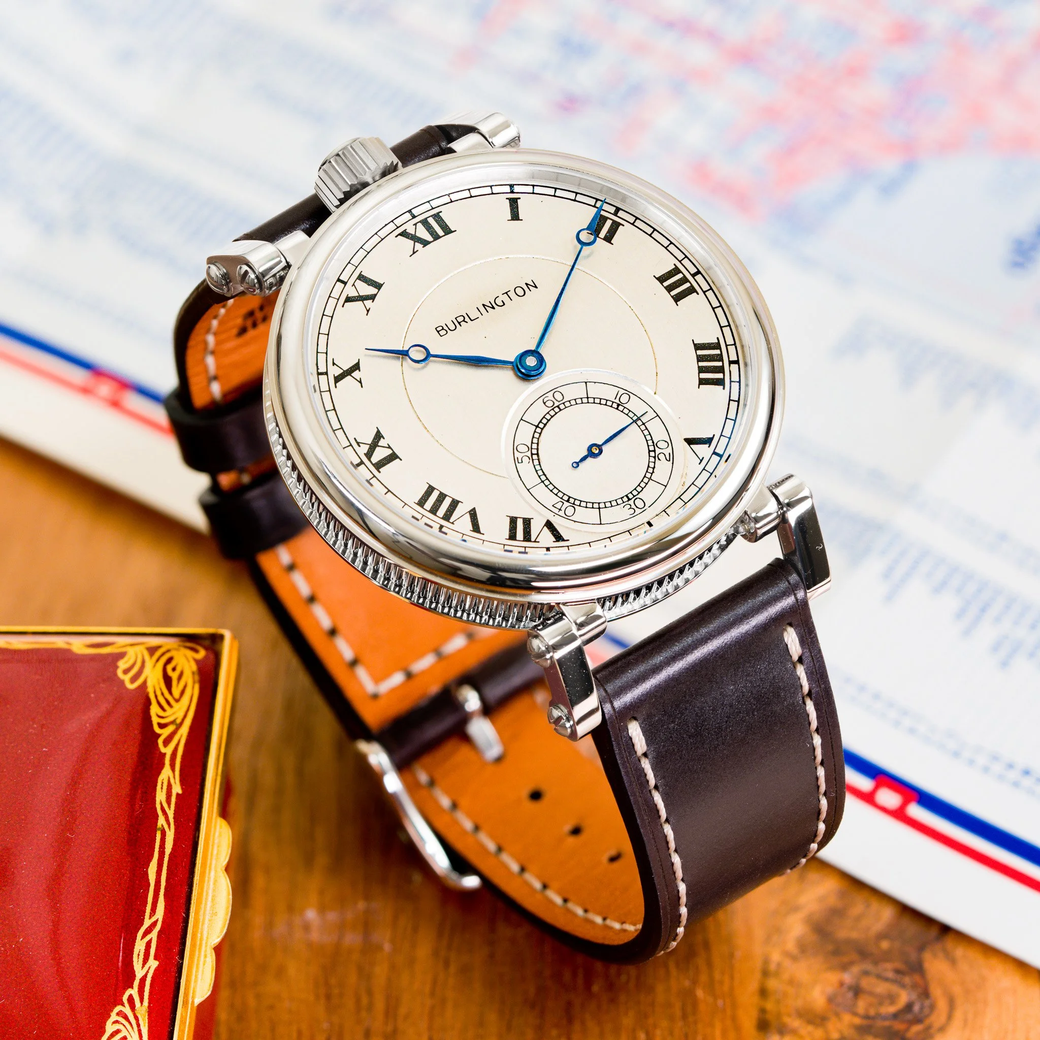 Burlington pocket watch conversion