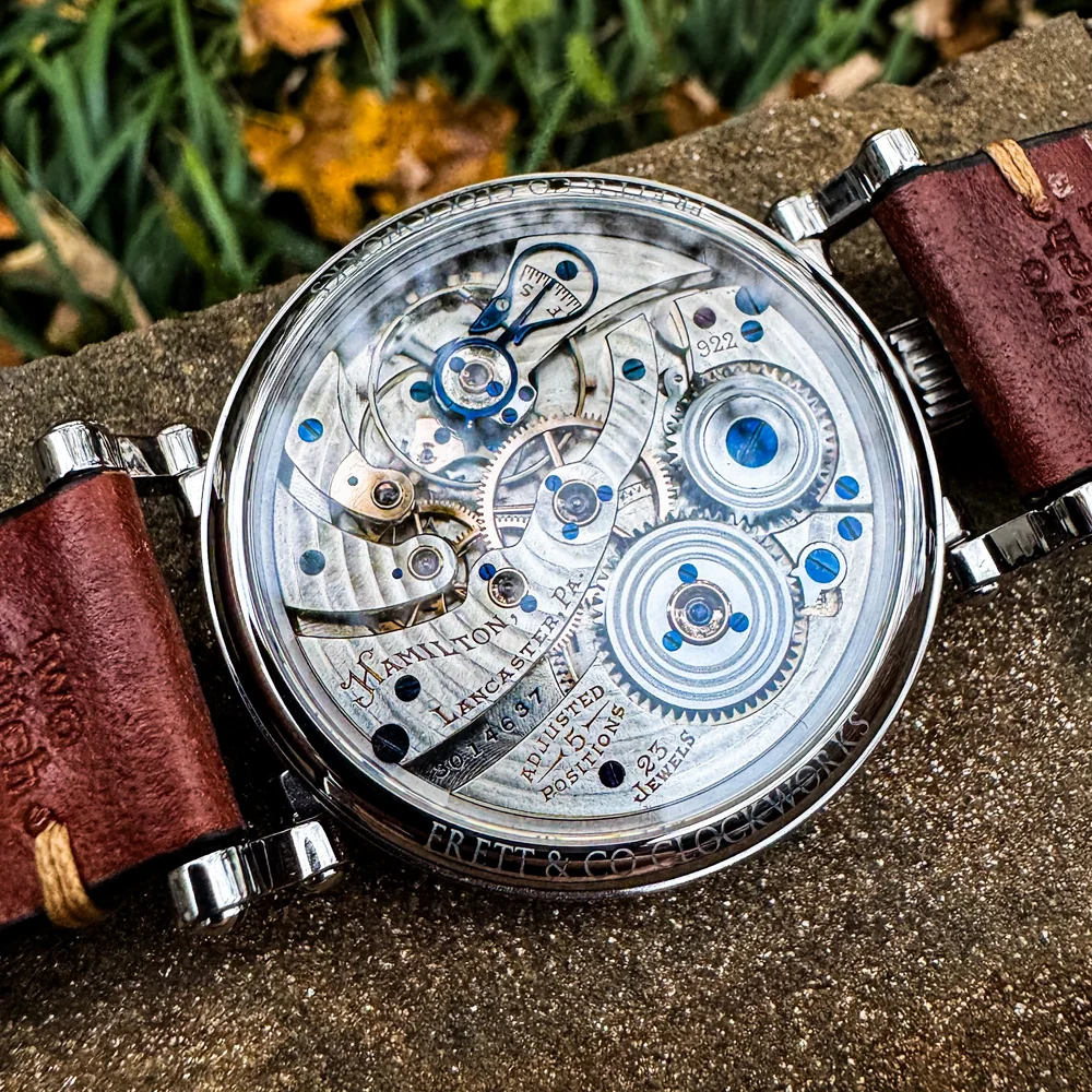 Hamilton pocket watch conversion — Frett & Co Clockworks