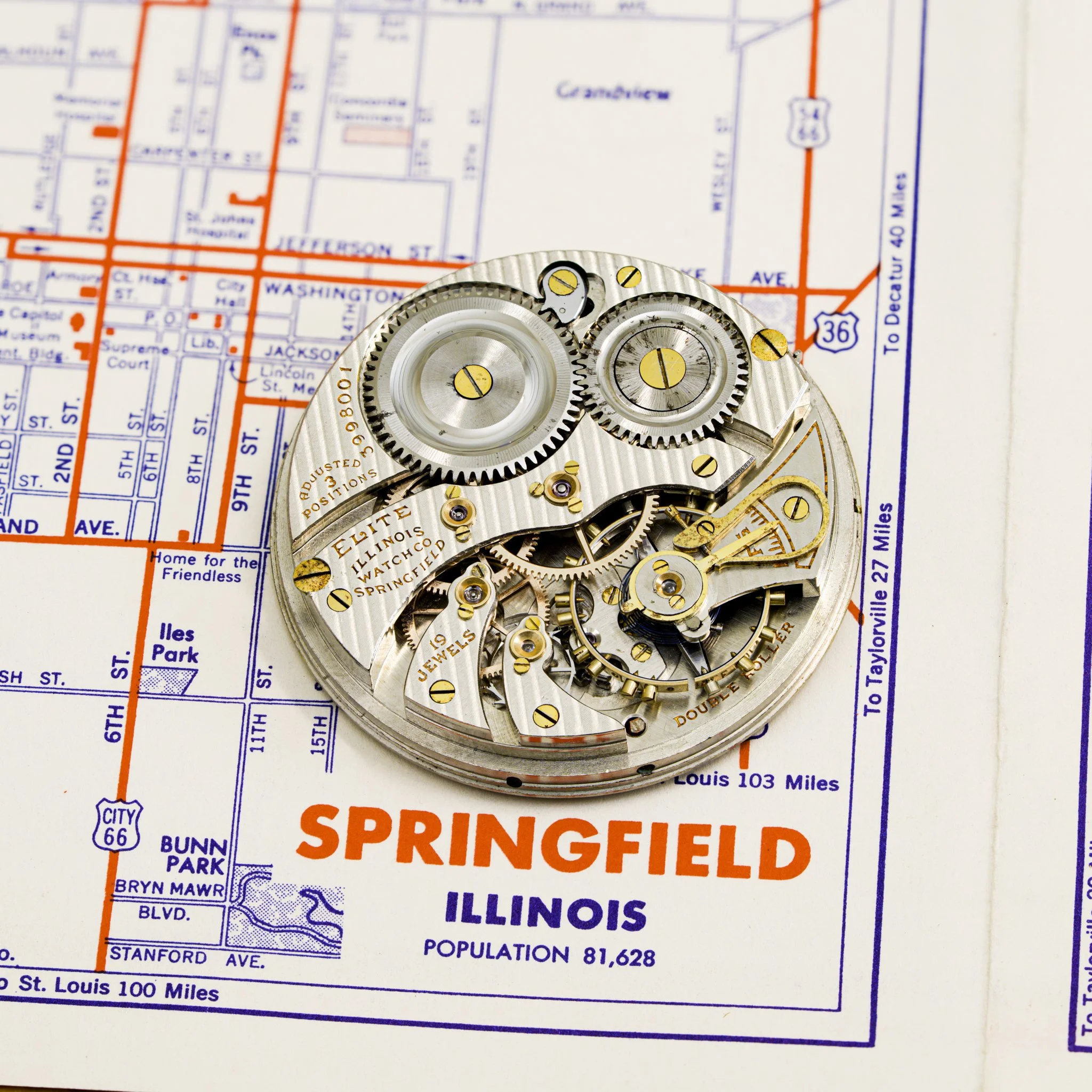 Illinois pocket watch conversion