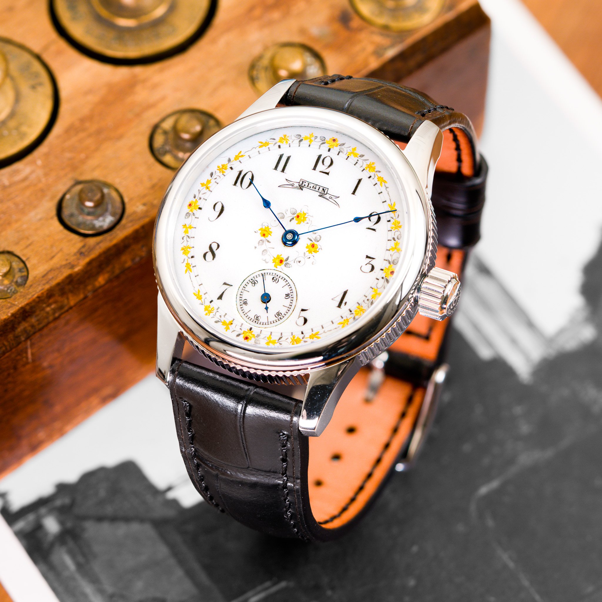 Elgin pocket watch conversion — Frett & Co Clockworks