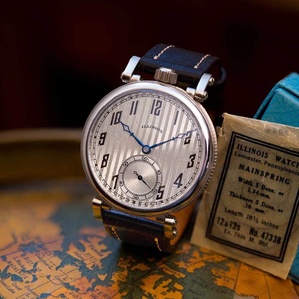 Illinois pocket watch conversion — Frett Co Clockworks