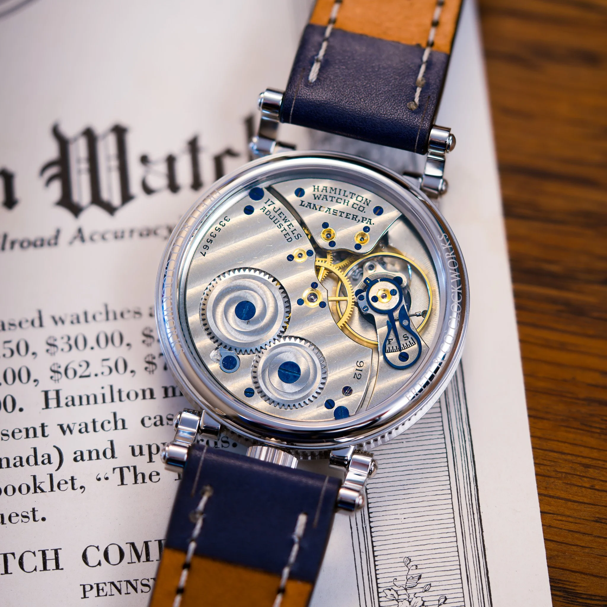 Hamilton pocket watch conversion — Frett & Co Clockworks