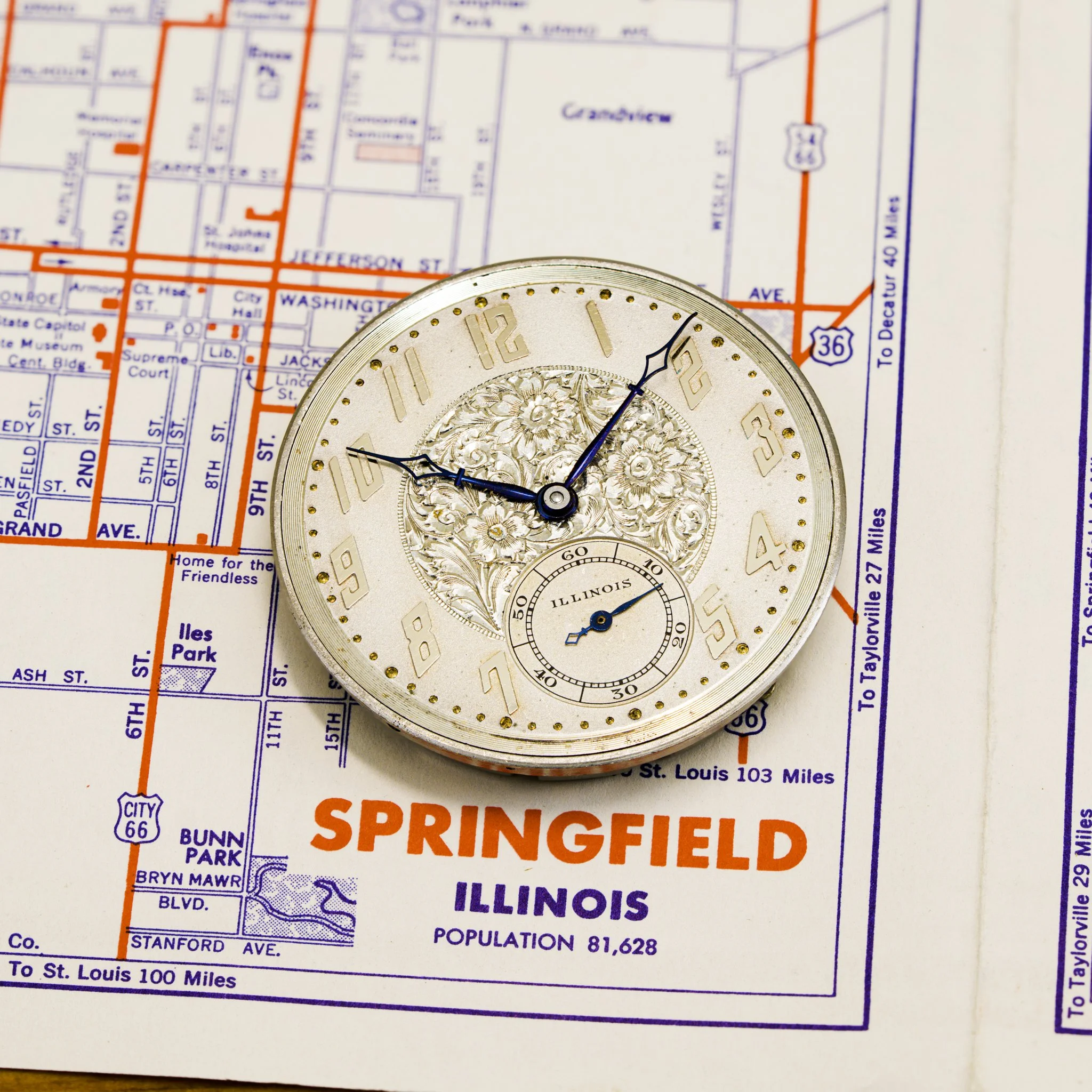 Illinois pocket watch conversion
