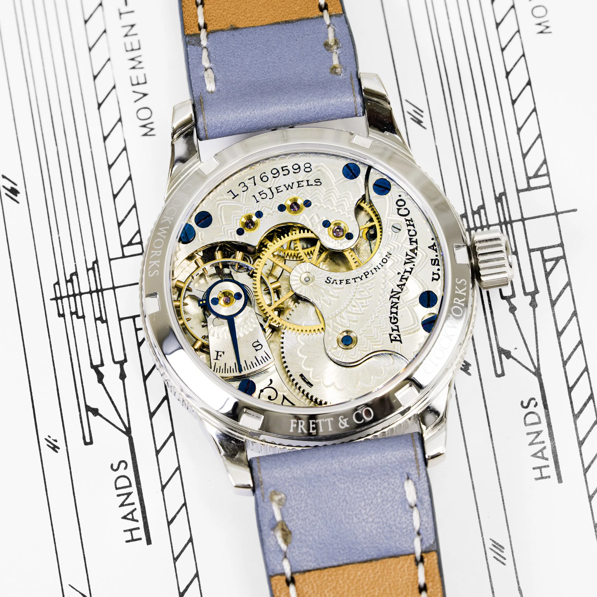 Elgin pocket watch conversion