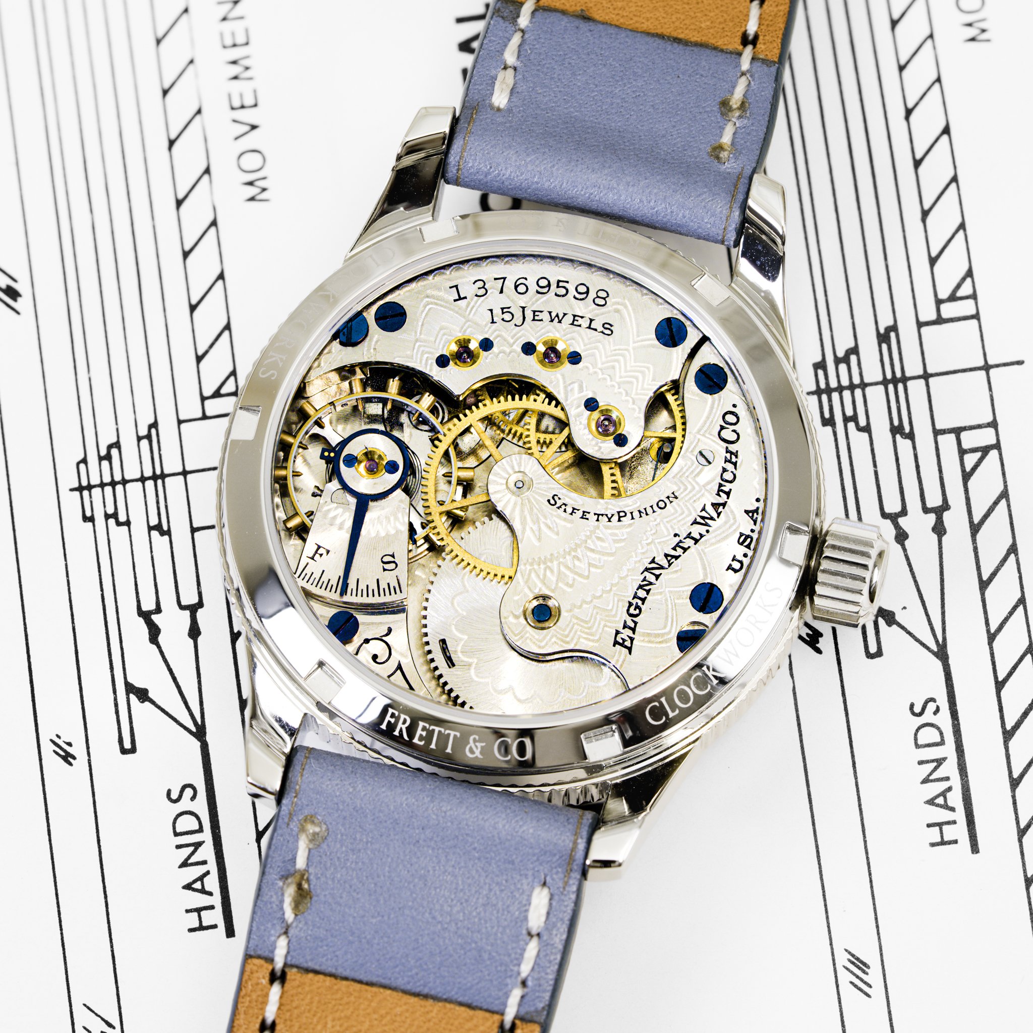 Elgin pocket watch conversion