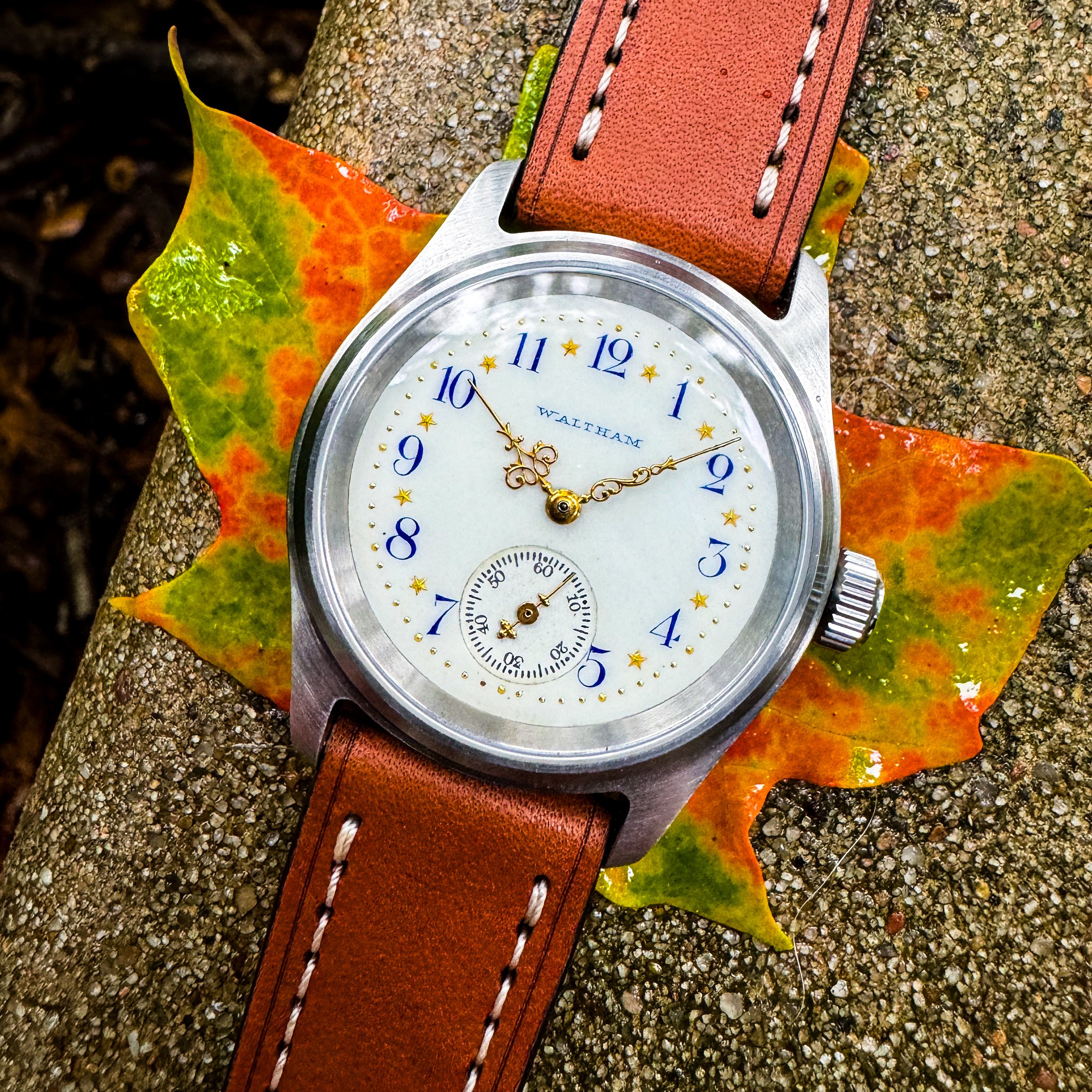 Waltham pocket watch conversion