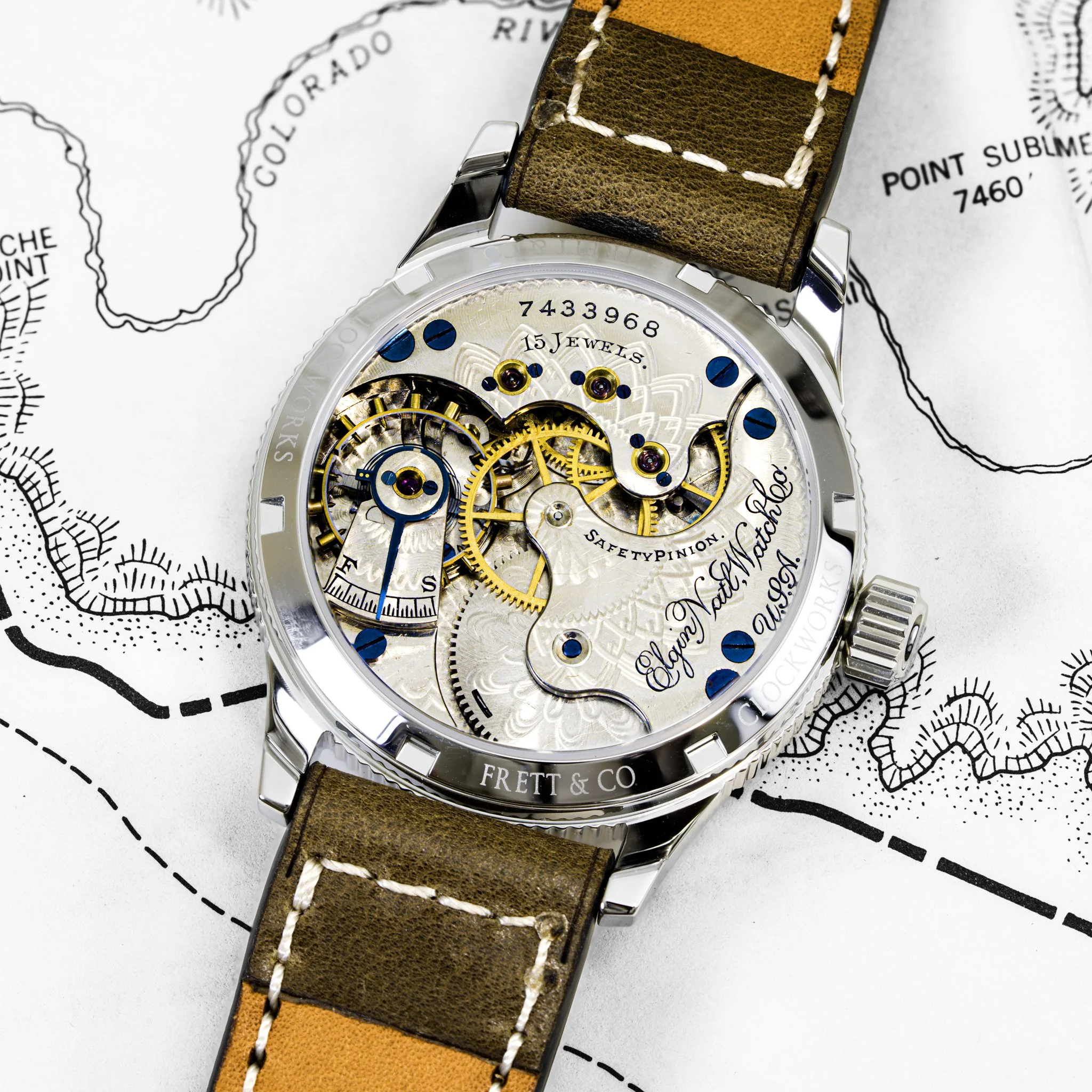 Elgin pocket watch conversion
