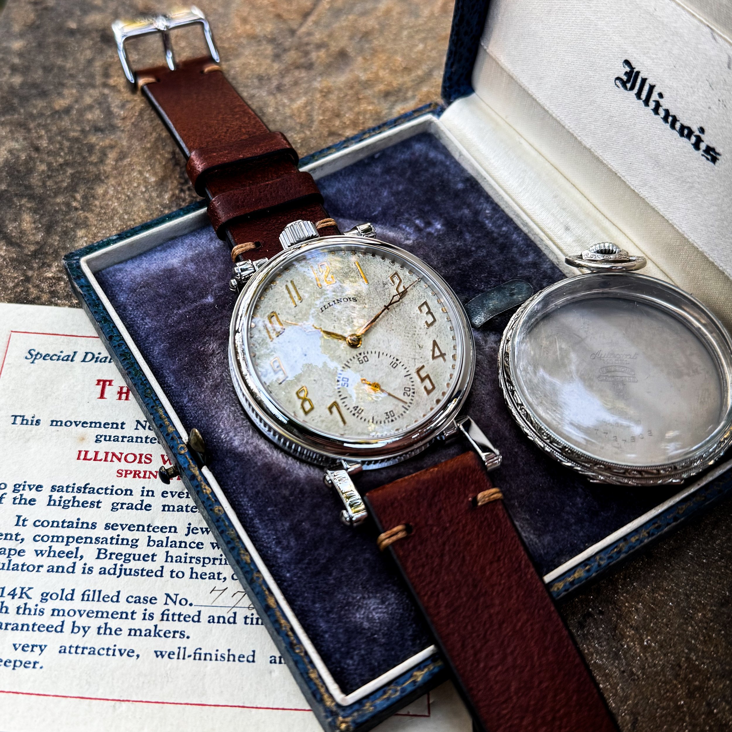 Illinois pocket watch conversion