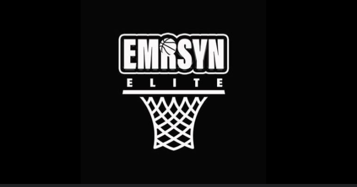 Emory Syn Elite logo with a basketball and a net design.