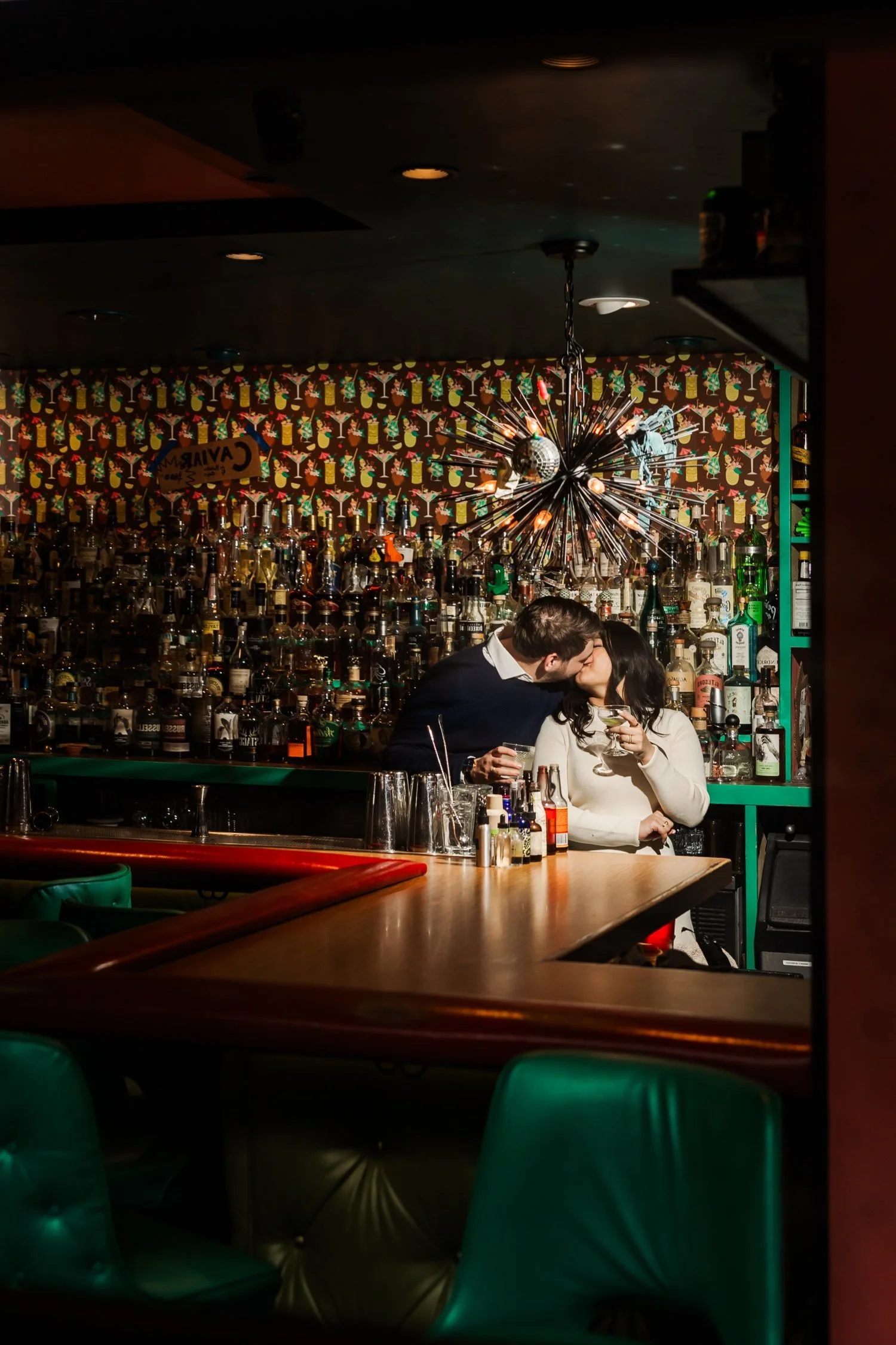 Shannon &amp; Oliver at the Bad Kitty Lounge in Vail Colorado