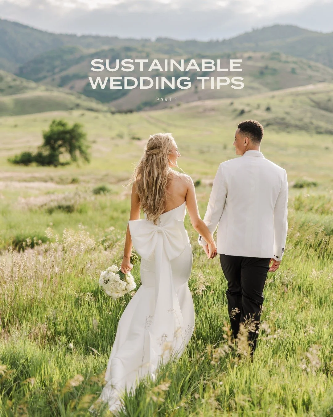Should we do a little trash talking? 🗑⁣
⁣
Weddings can be extremely wasteful. The average wedding generates 400-600lbs of trash! And that can go WAY up the bigger your wedding is. ⁣
⁣
The good news is, there are lots of ways to reduce the waste your