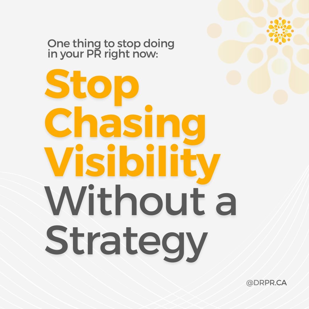 Stop chasing visibility without a strategy!🚫

Posting just to be seen. Saying yes to every opportunity. Prioritizing volume over credibility.

It feels productive, but it&rsquo;s not building real authority!

True visibility comes from intention: th