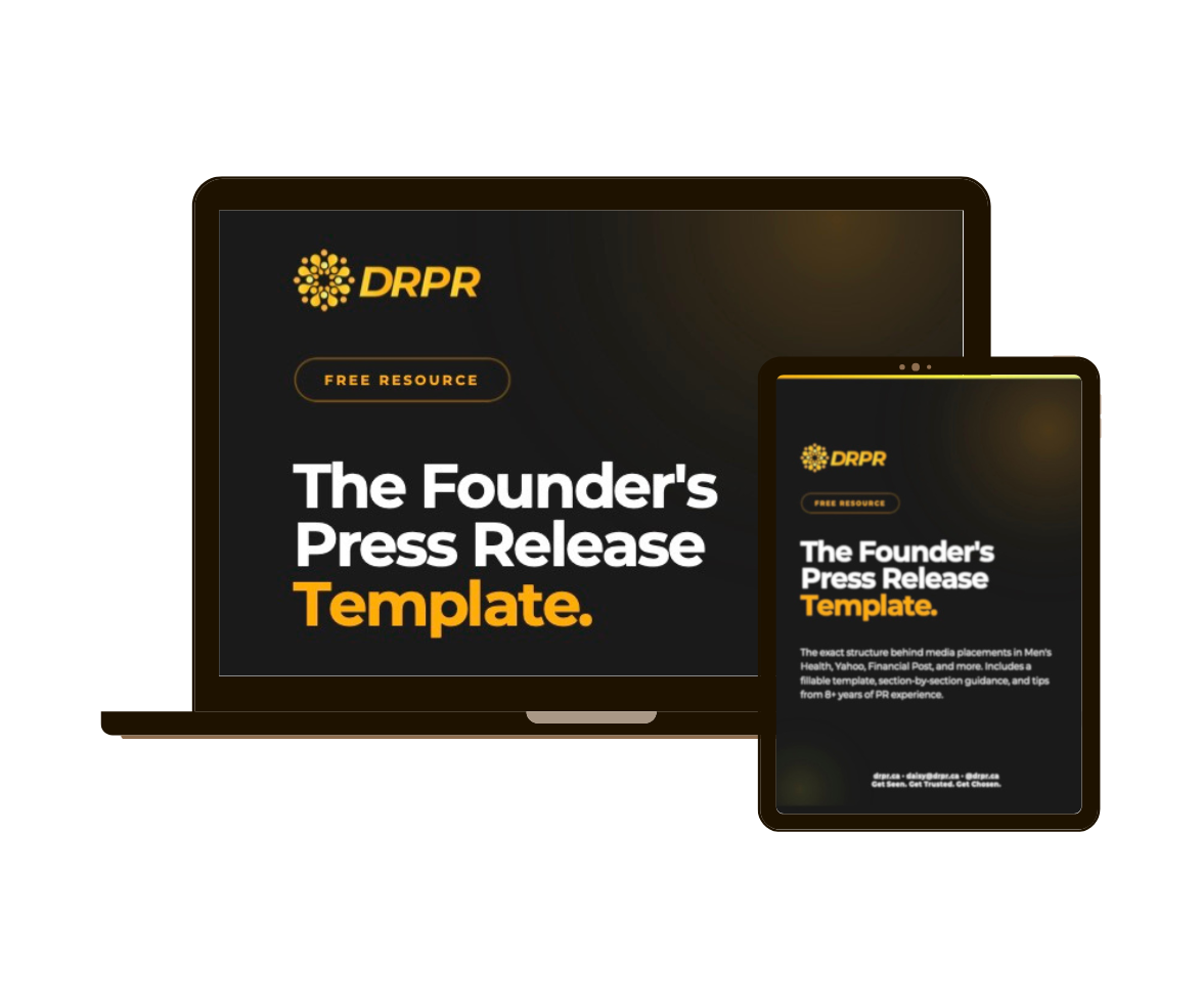 The Founder's Press Release Template