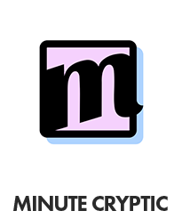minute cryptic word game