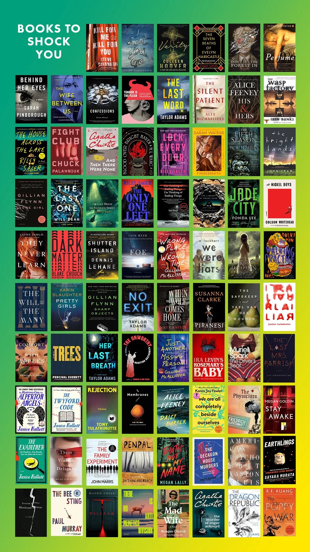 list of 78 books that readers say surprised and shocked them. not just thrillers and mystery books with plot twists, but literary fiction and historical too for every reader.