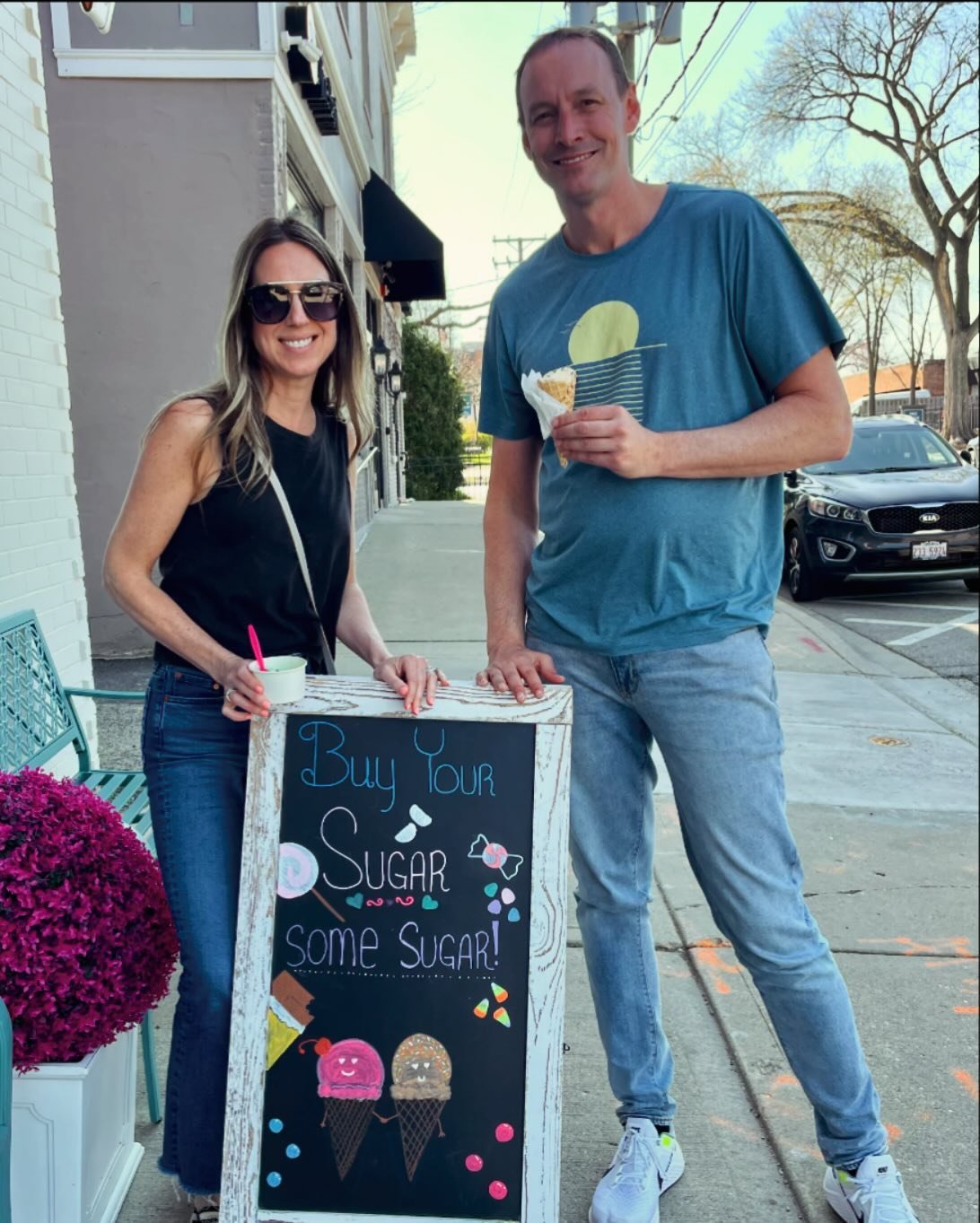 Because, why not?! 😋🍦💕

#yummy #sweettooth #sweetlikesugar #icecream #sundaystroll #partnersincrime #loveyou #livelovelaugh