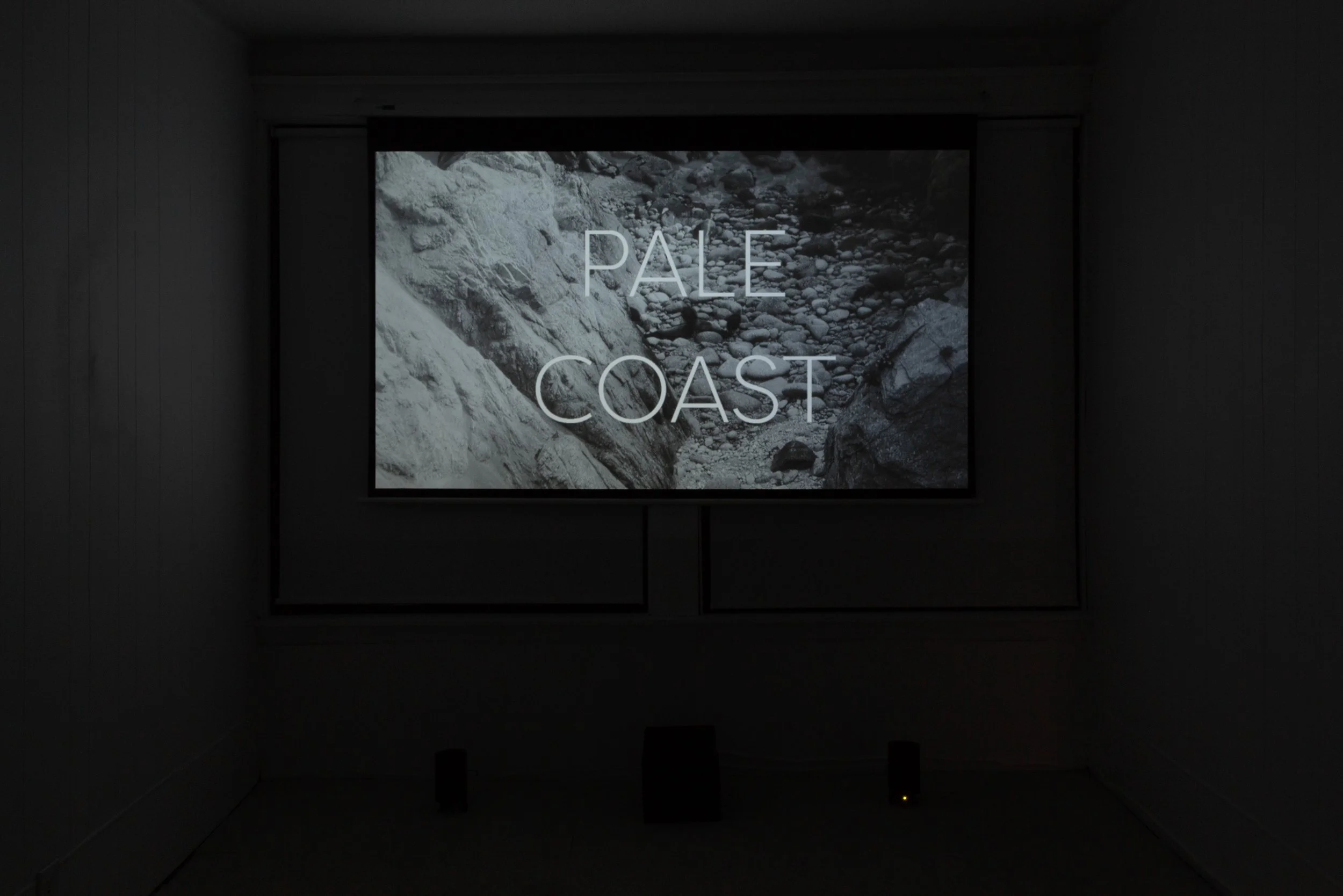   Pale Coast: A Cenotaph , 2022 Single channel digital video file, projection, sound 37 minutes, 15 seconds Edition of 3  
