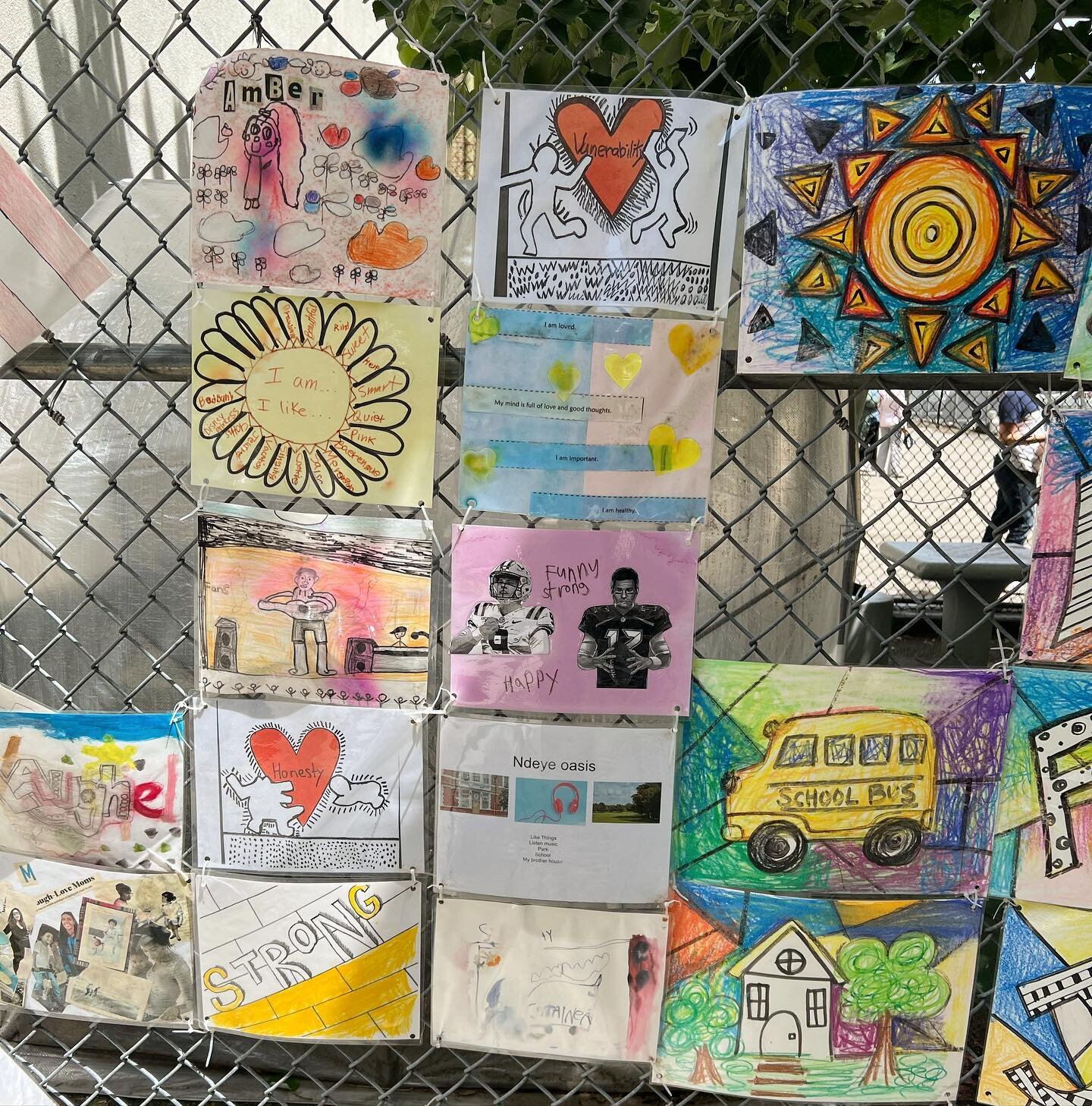 Spotted in the East Village. NYC youth asked to answer &ldquo;I AM&hellip; I LIKE&hellip;&rdquo; I love art by children. So inspiring. So raw. So real.