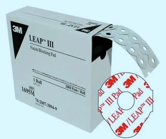 3M™ LEAP™ III Finish Blocking Optical RX Lens Processing Pads 1695M