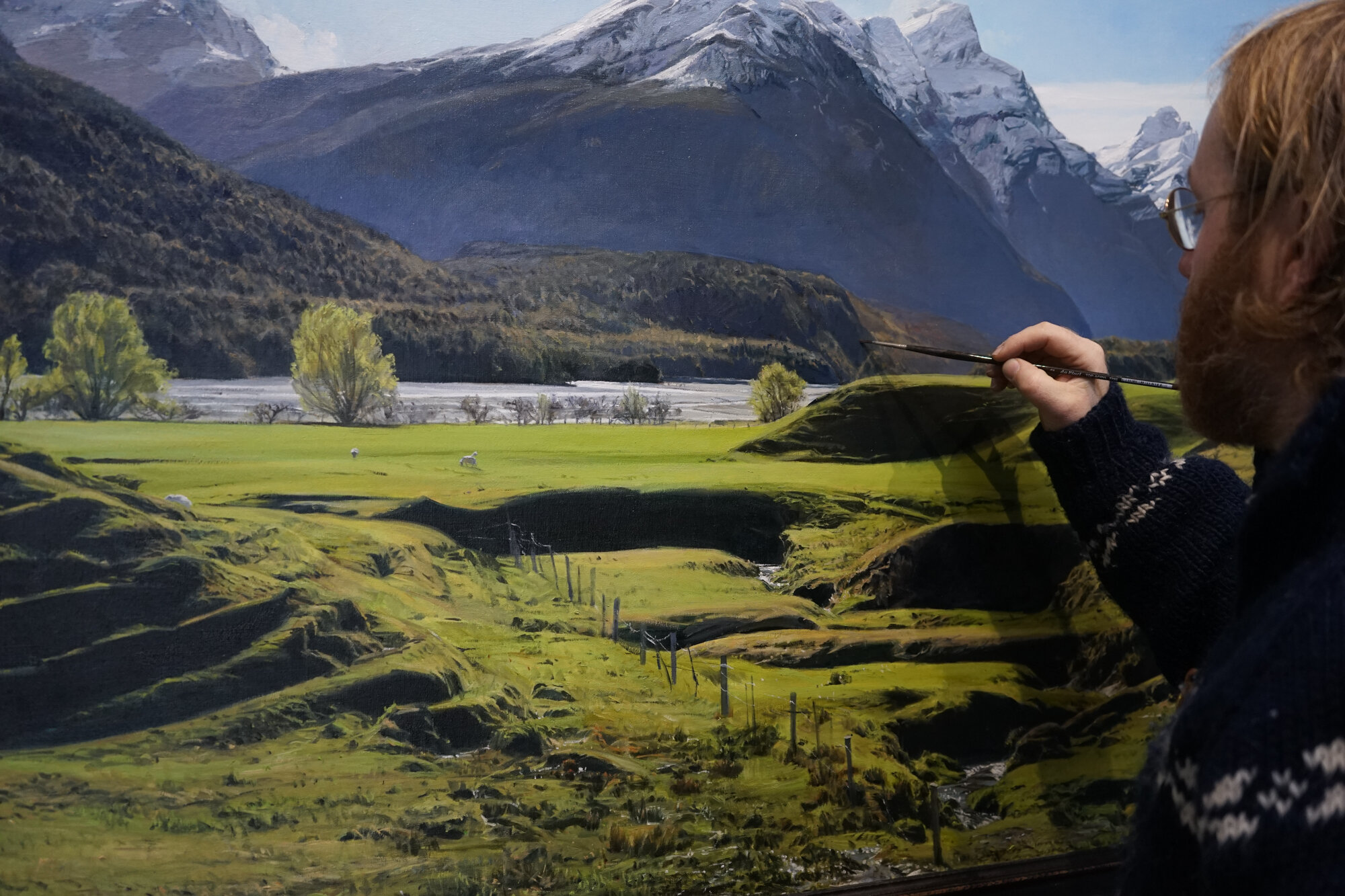 Paradise Glenorchy 165x80cm oil on linen 2019