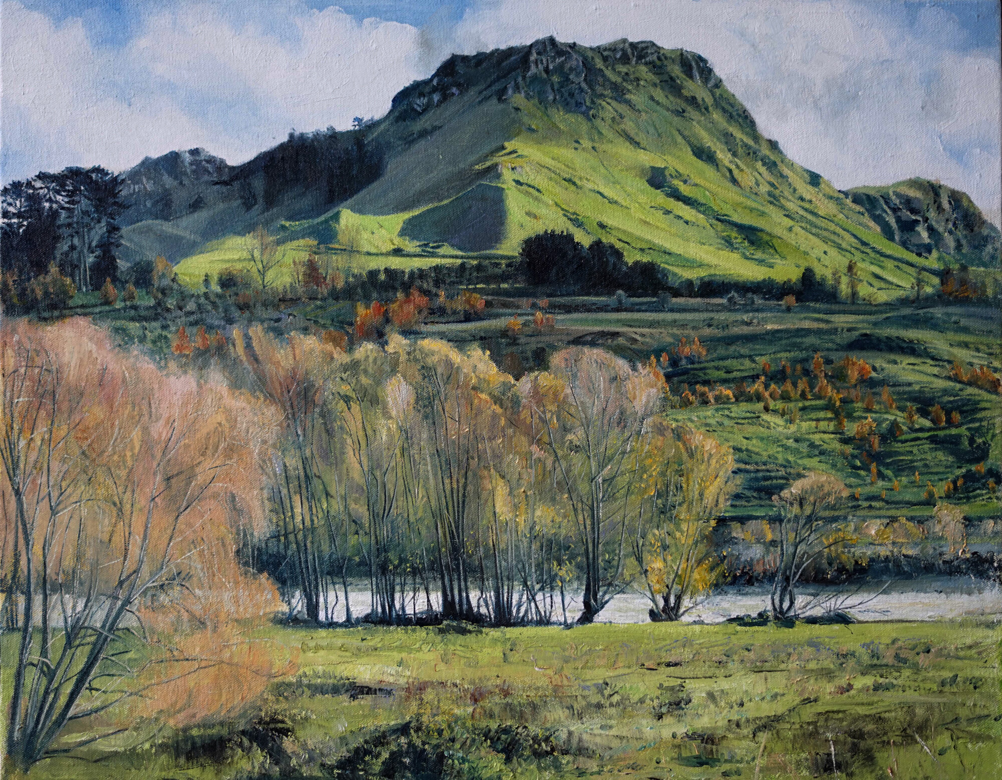 tukituki in autumn 41x51cm oil on canvas 2017