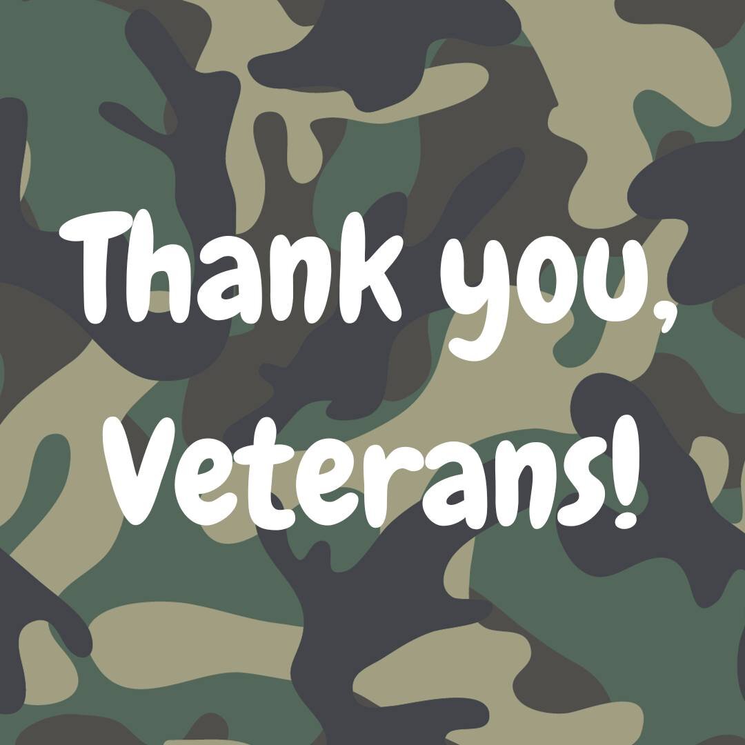 🪖Happy Veterans Day! We are grateful to all of the veterans who have served our country! ❤️