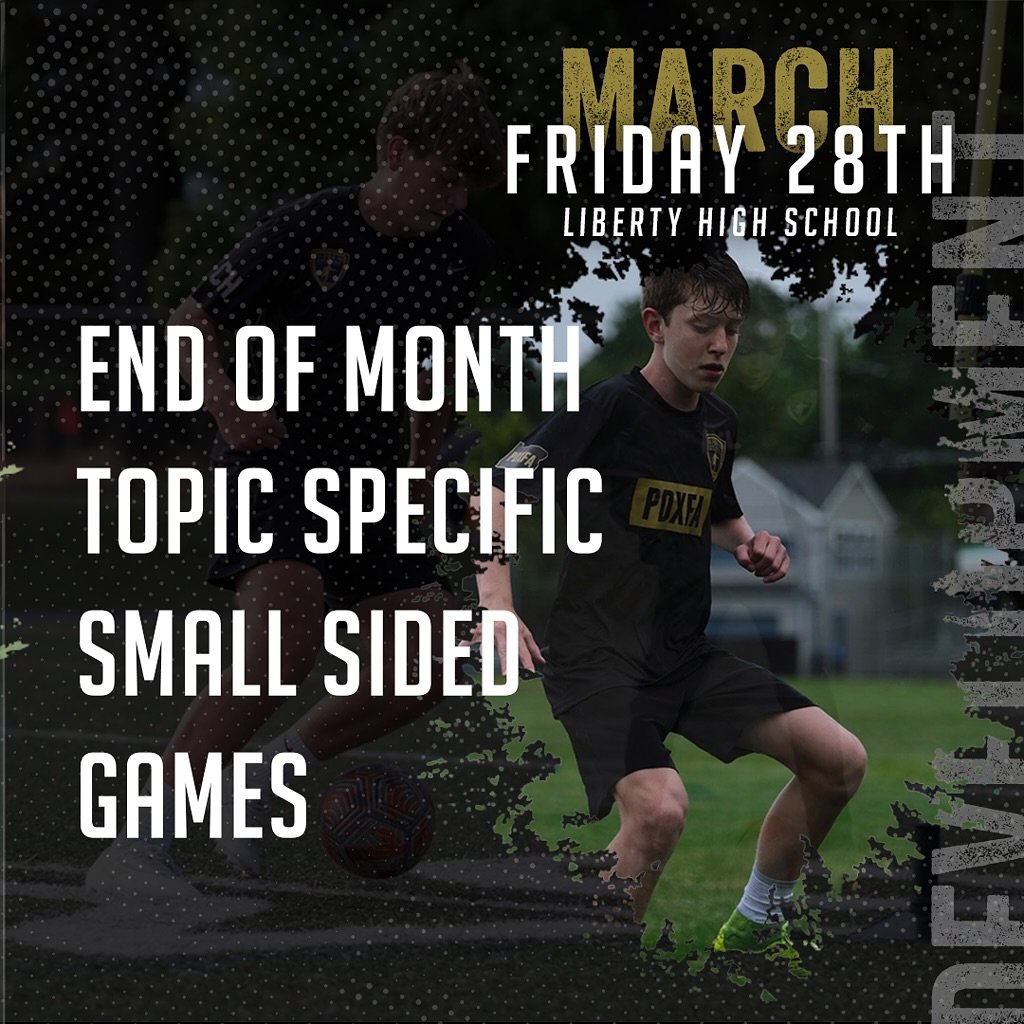 It&rsquo;s time to put all of this month&rsquo;s work into action! This week&rsquo;s session is all about Small-Sided Games, where you&rsquo;ll get the chance to apply everything we&rsquo;ve focused on in March in a competitive, game-like environment